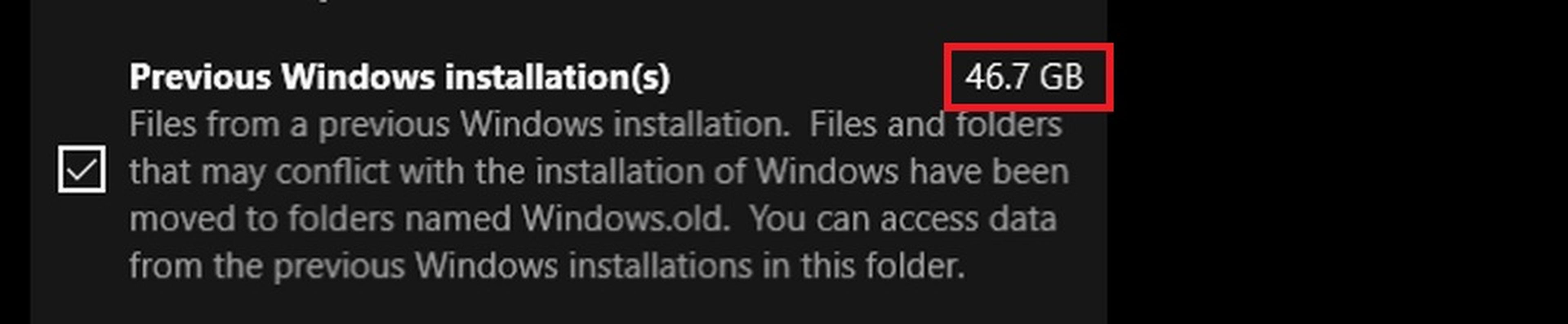 Cómo recuperar 40 GB tras instalar Windows 10 April 2018 Update