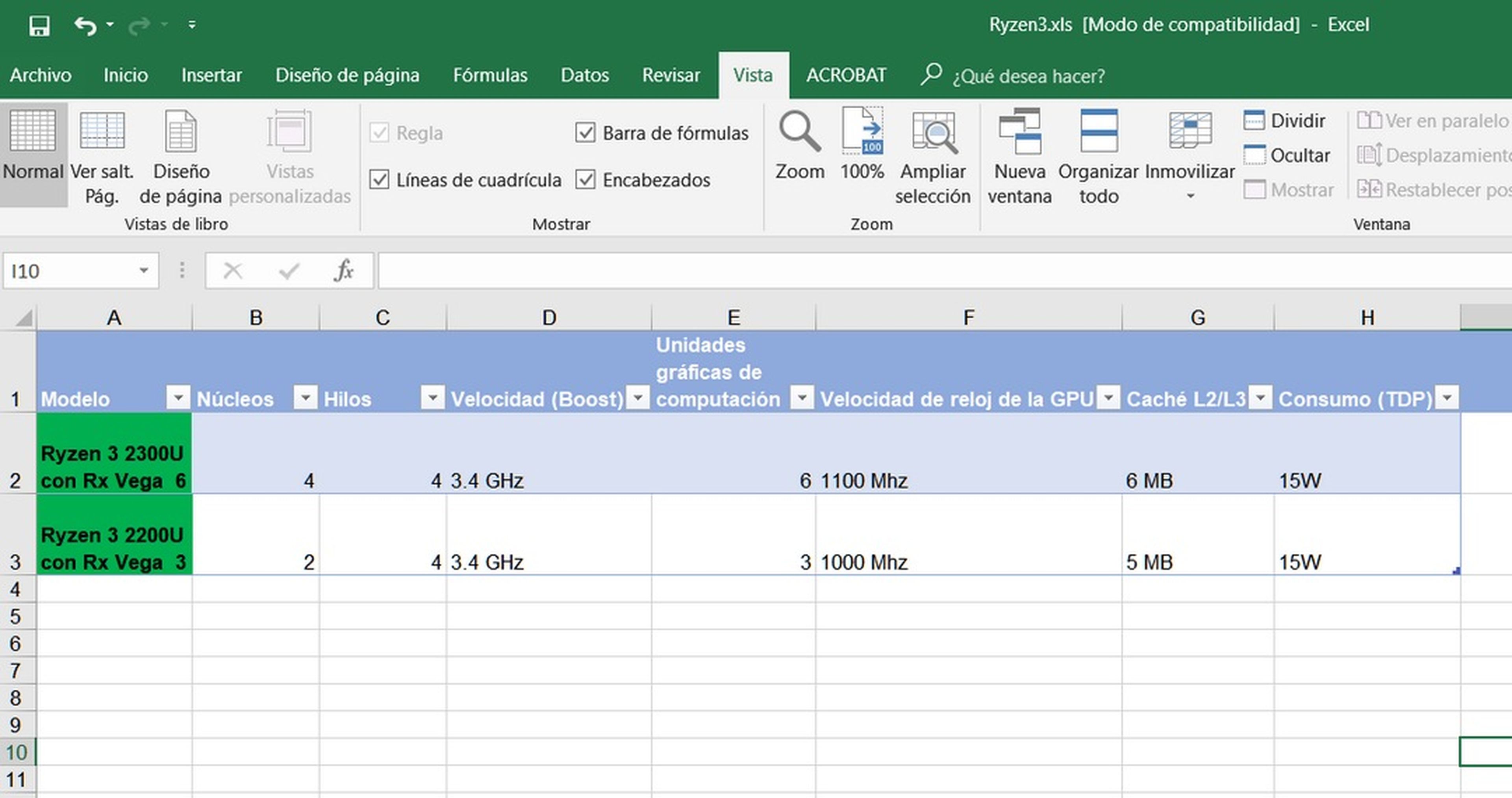 Cómo vincular una tabla de Excel a Word