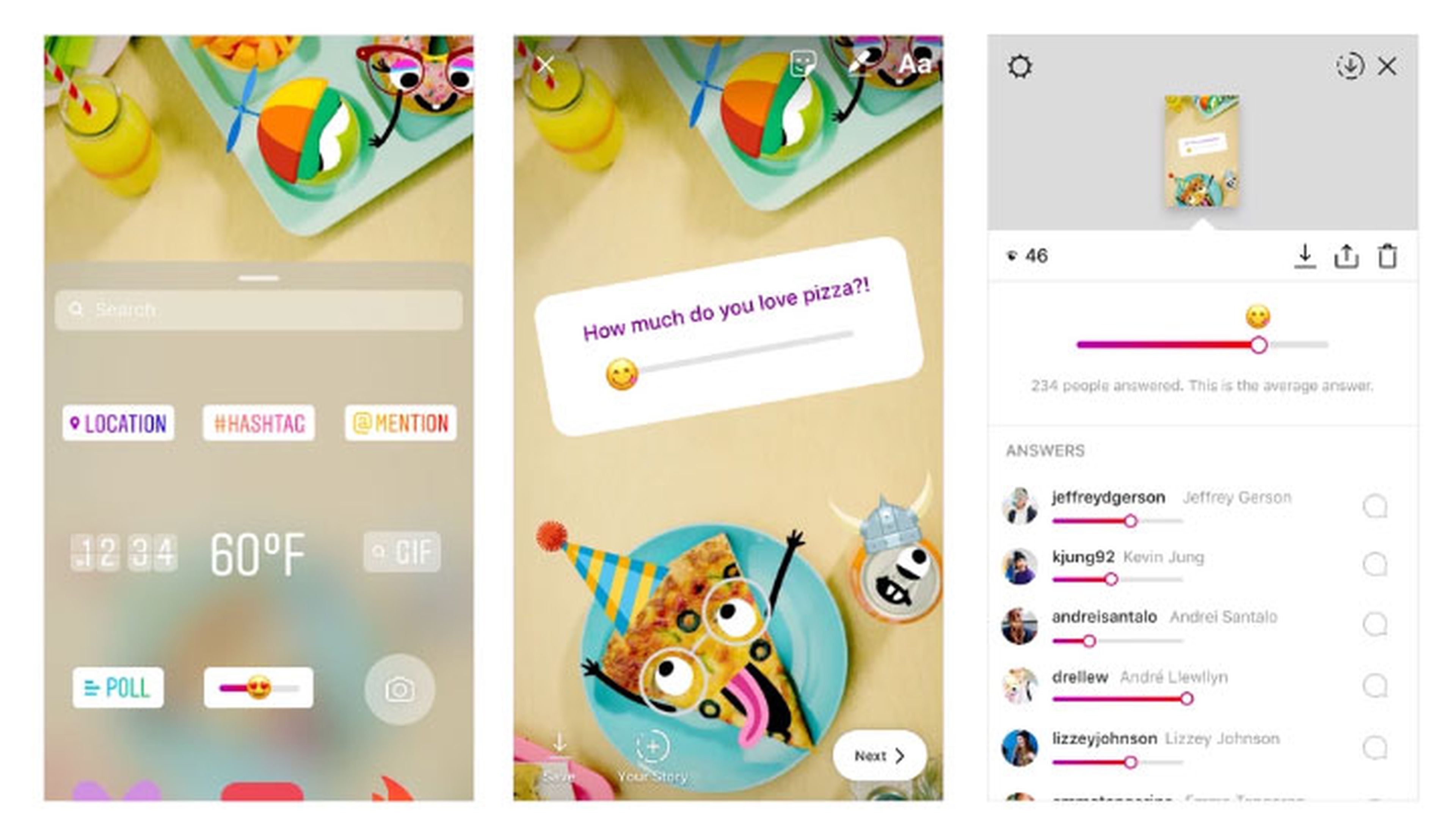 Emoji Slider Instagram Stories