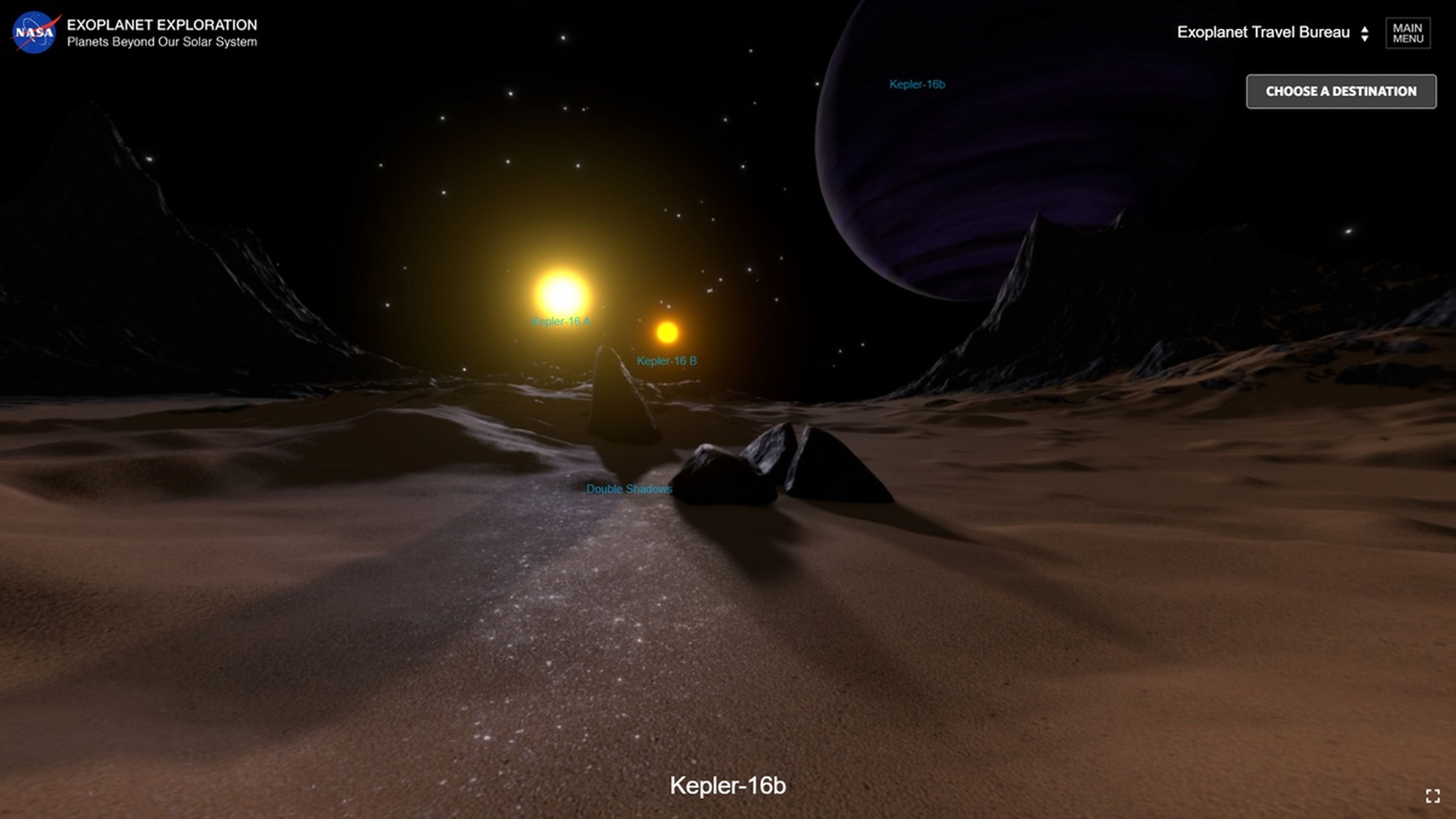 Visita exoplanetas en primera persona con esta simulación de la NASA