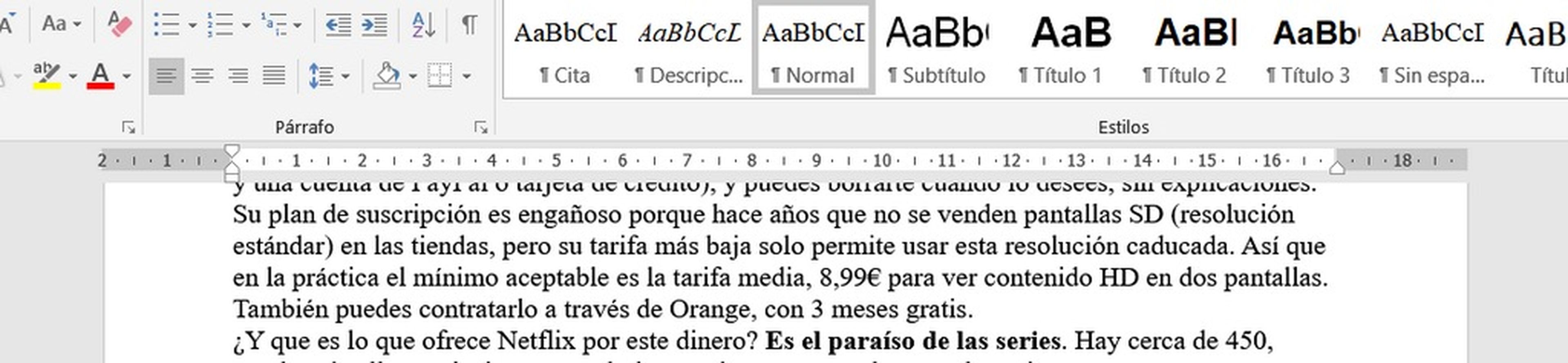 Cómo colocar la regla en Word