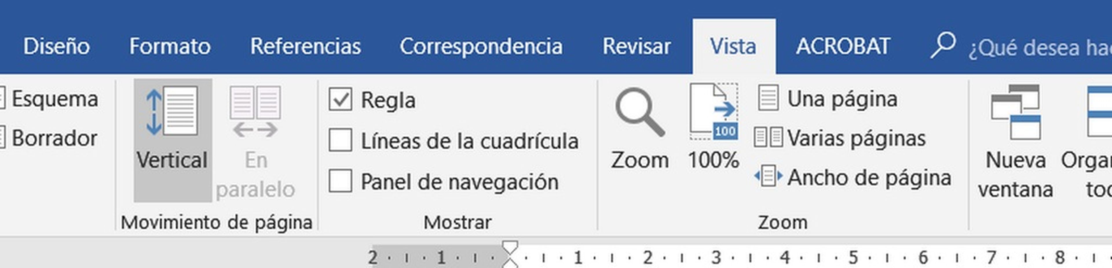 Cómo colocar la regla en Word