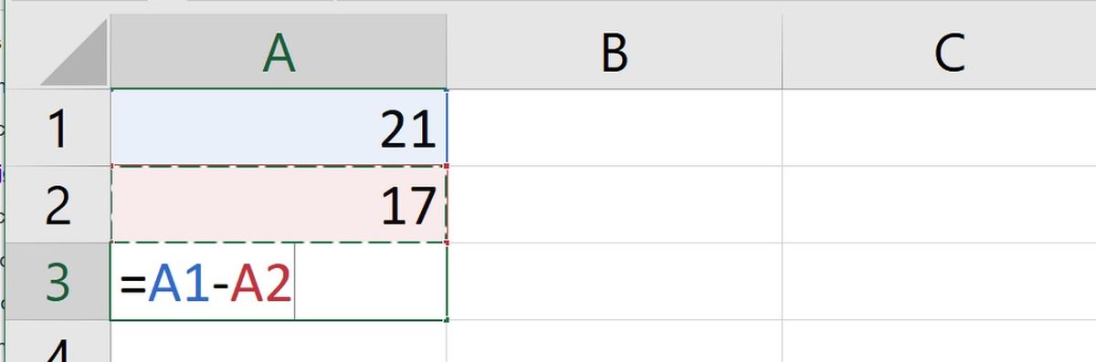 Cómo hacer restas con Excel