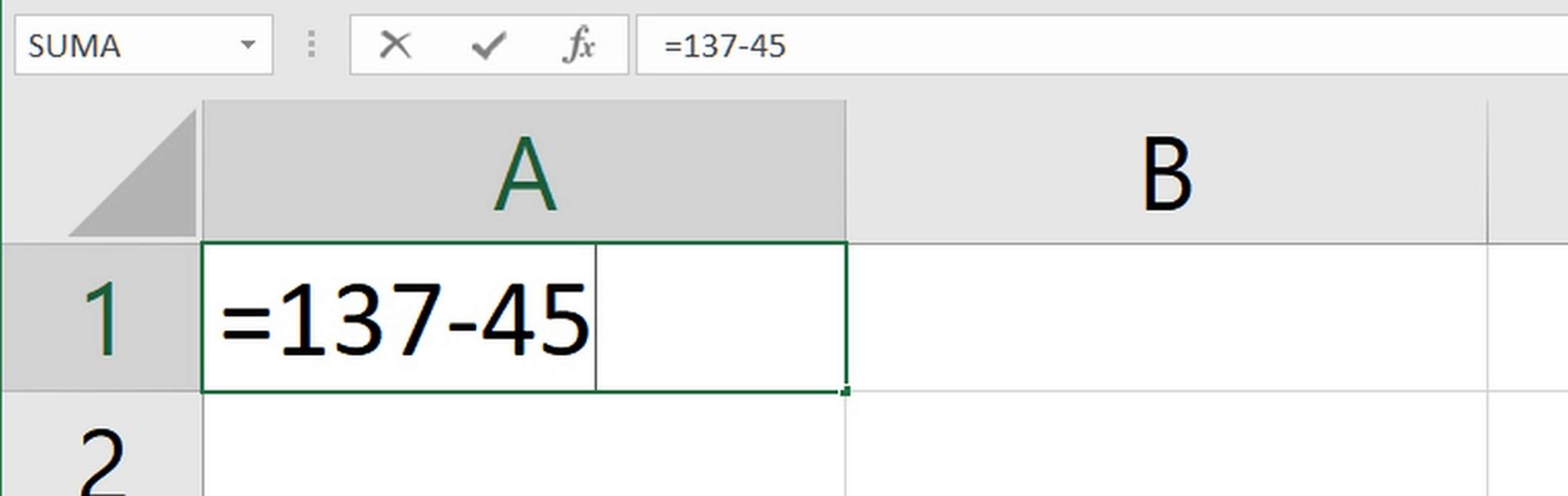 Cómo hacer restas con Excel