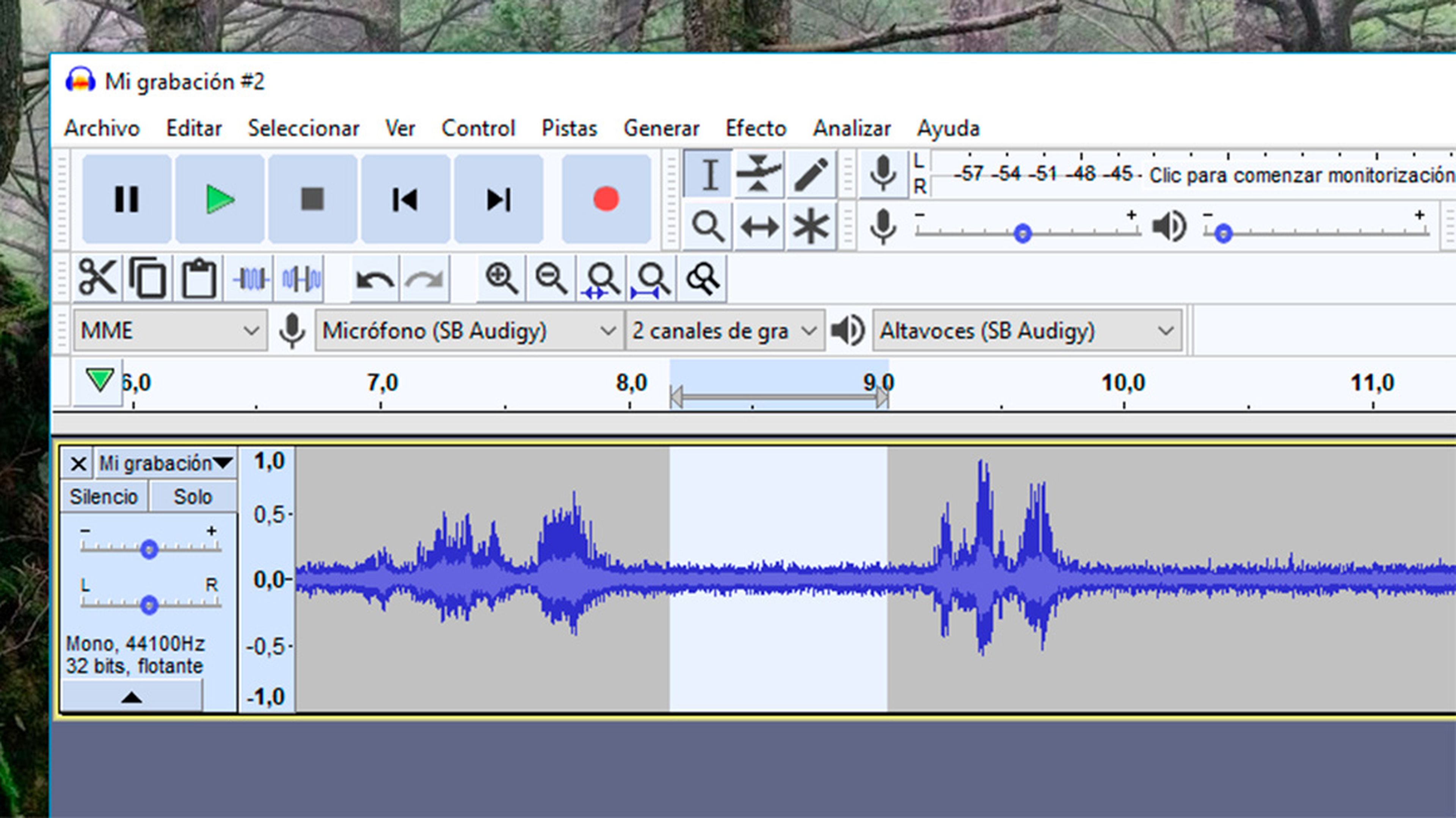 Eliminar ruido de fondo en pista de audio