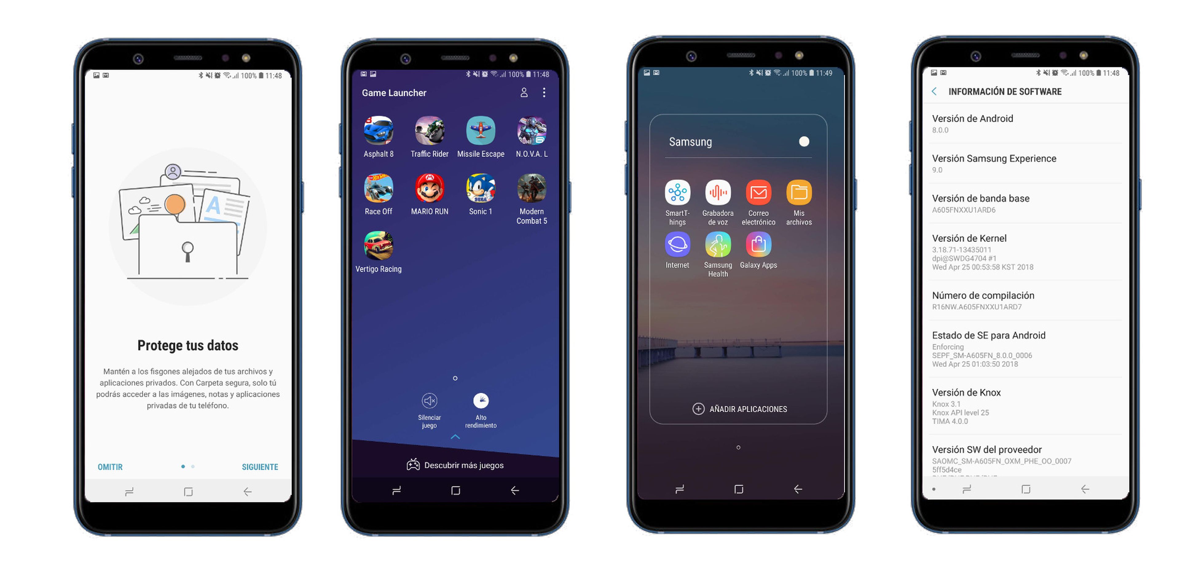 Samsung Galaxy A6+: Software nativo