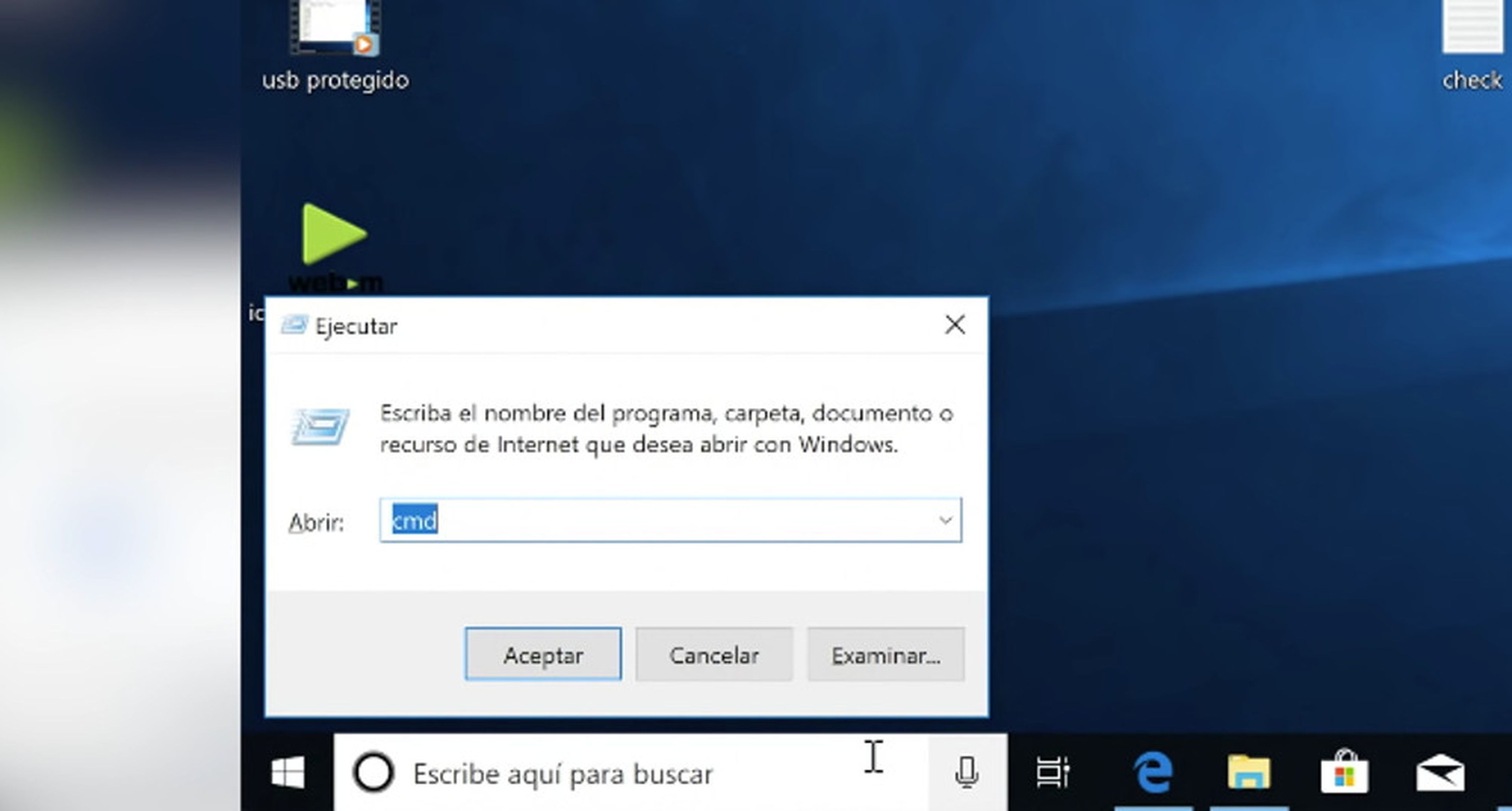 Ejecutar CMD en Windows