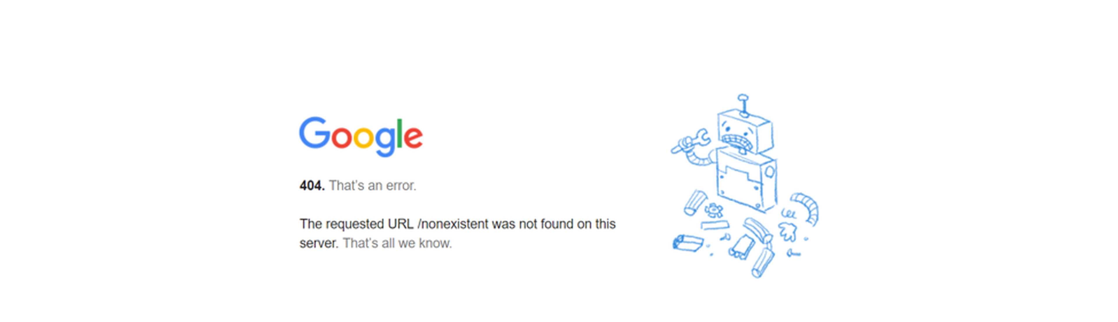 error 404 google