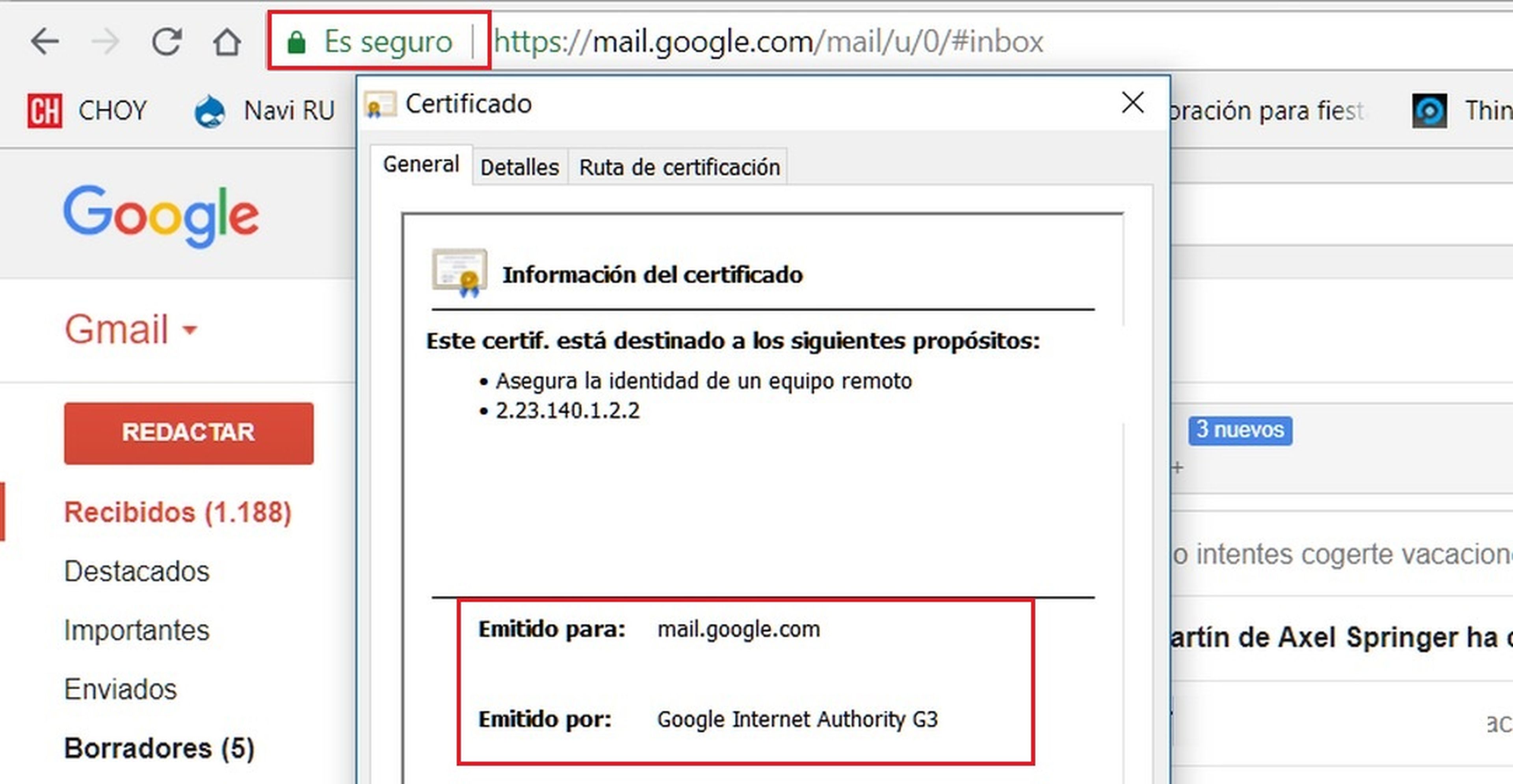 Iniciar Gmail de forma segura: entra en tu correo con seguridad