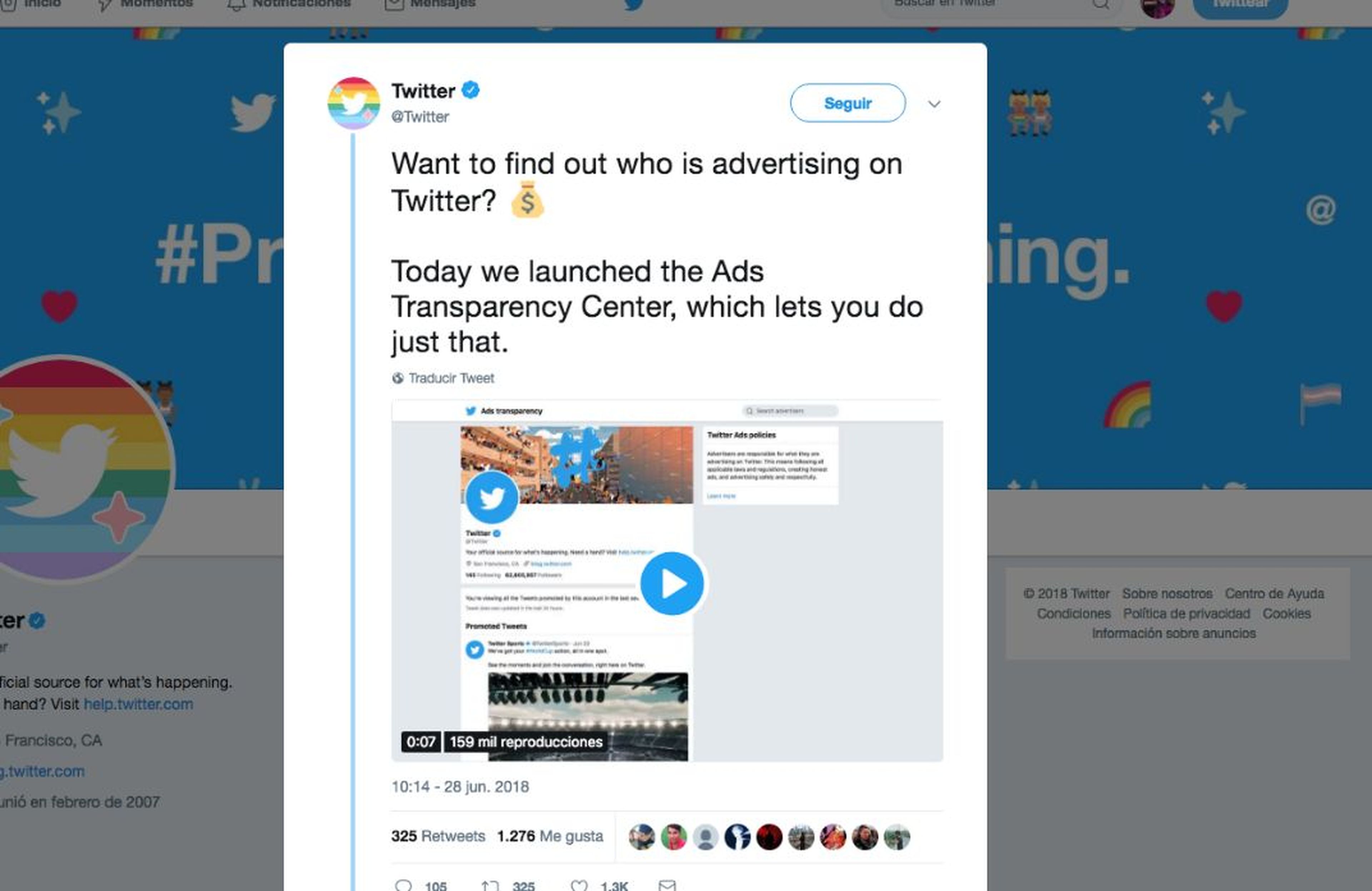 Twitter anuncia más Transparencia en sus anuncios