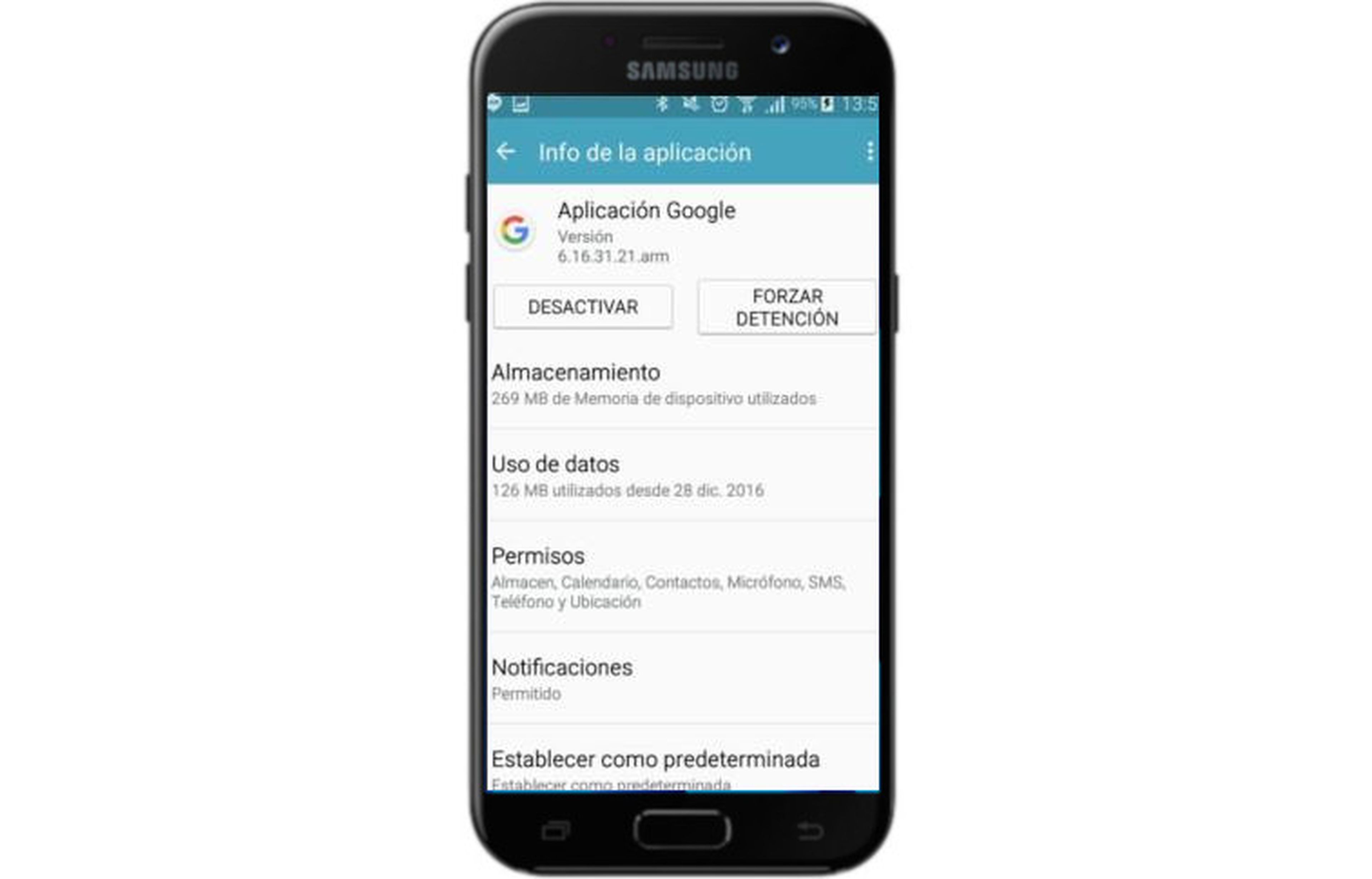 Galaxy A5 2017 - desactivar App
