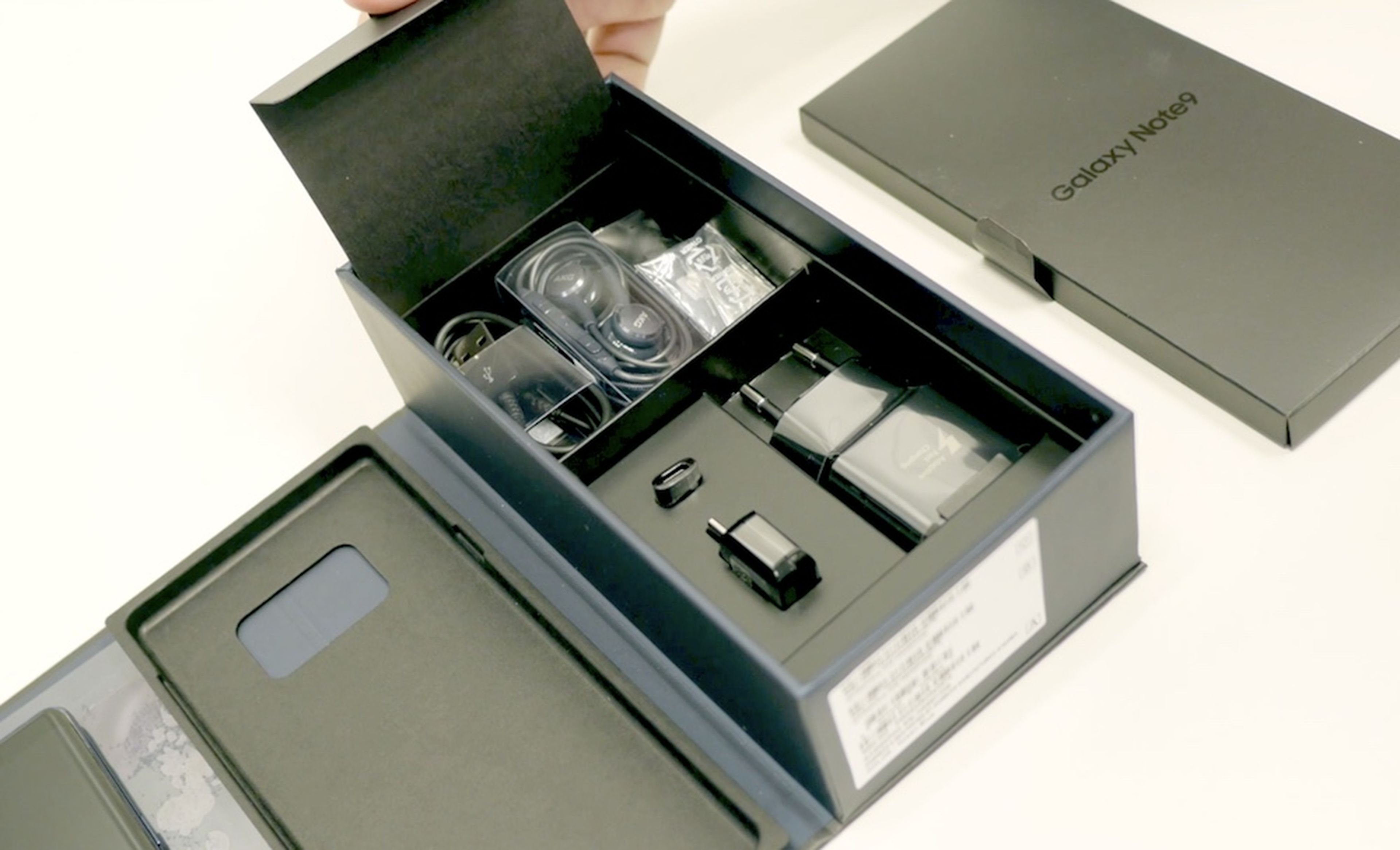 Galaxy Note 9 - contenido caja