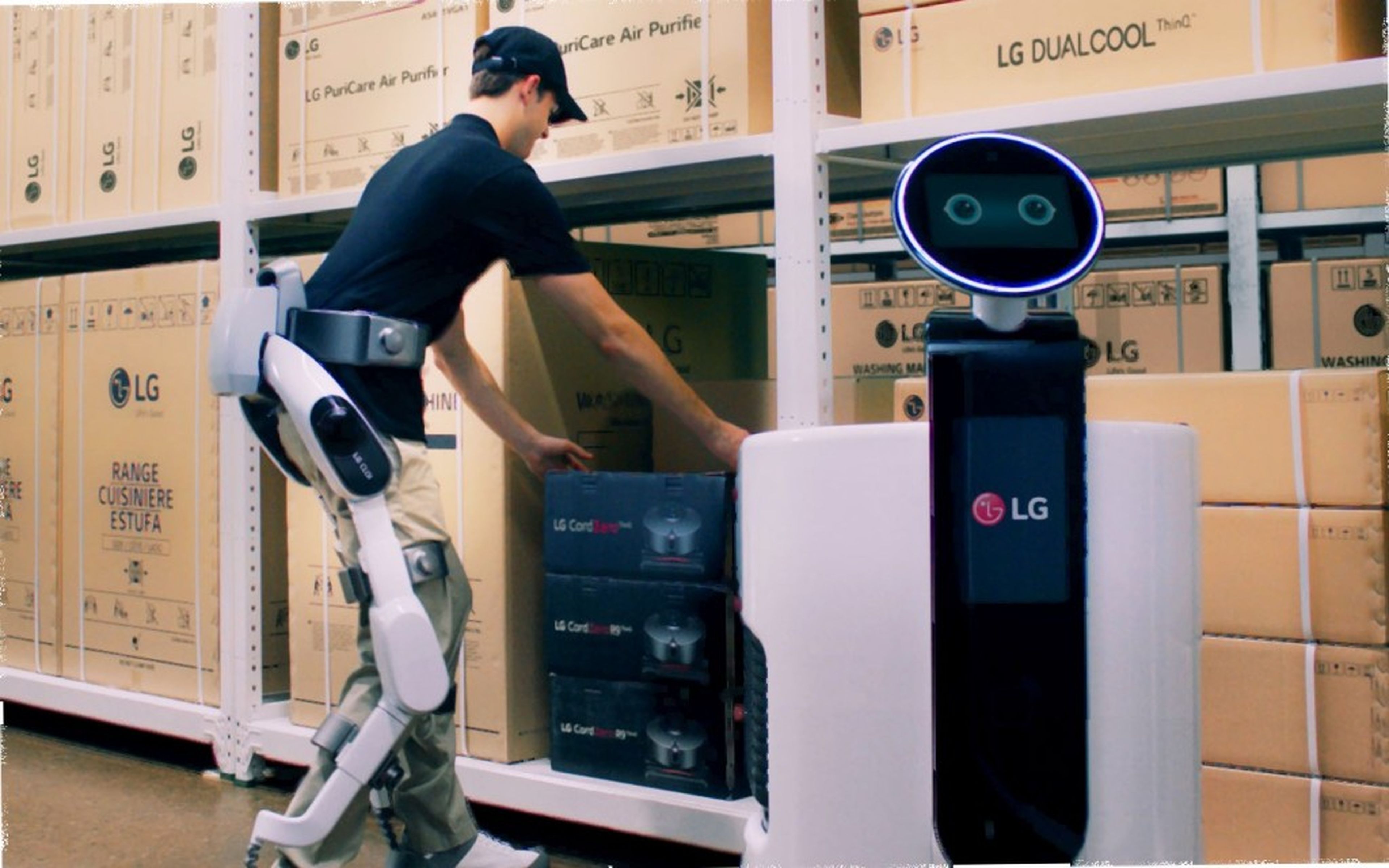 LG CLOi Suitbot y Shopping Cart