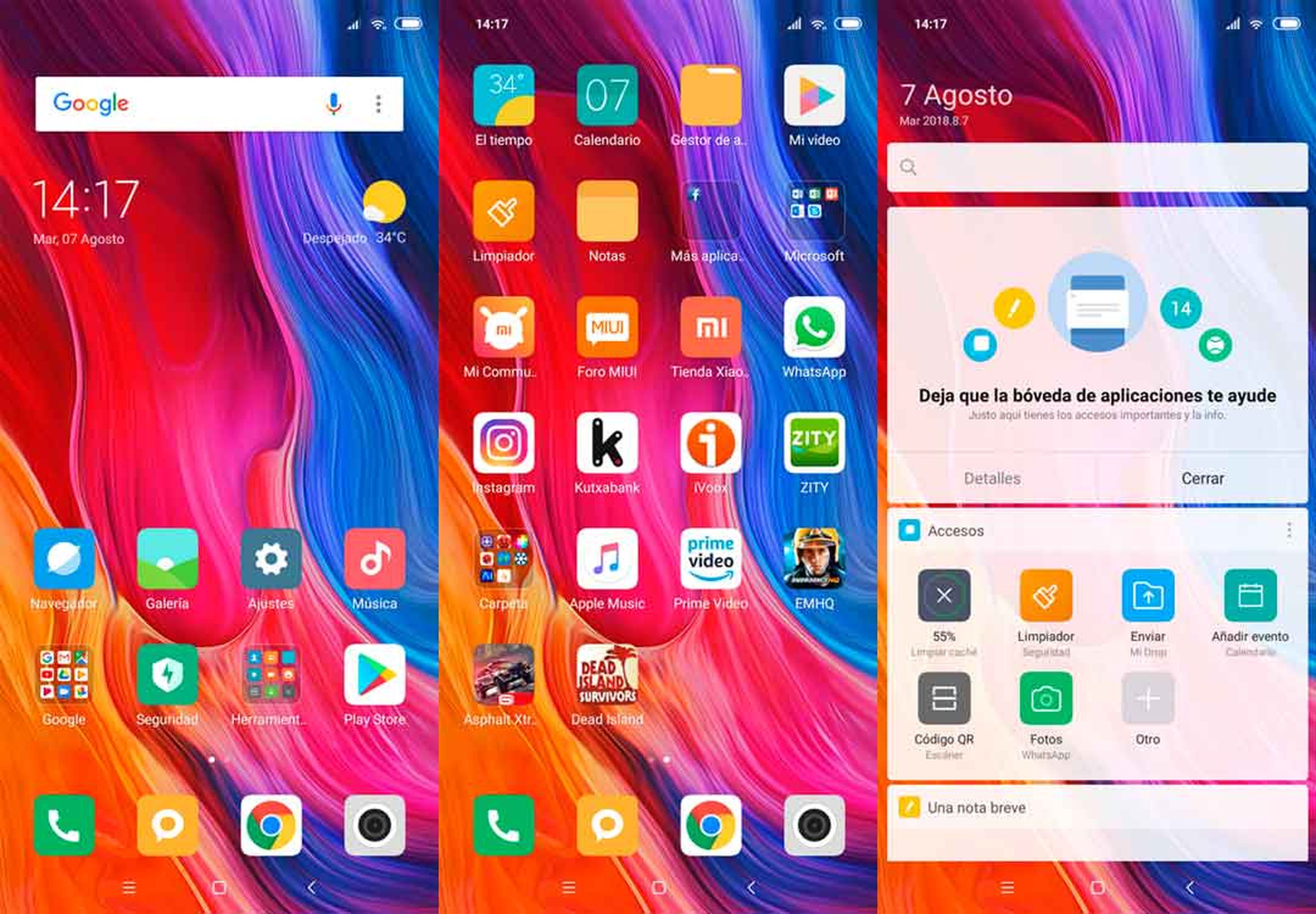 MIUI en el Xiaomi Mi 8