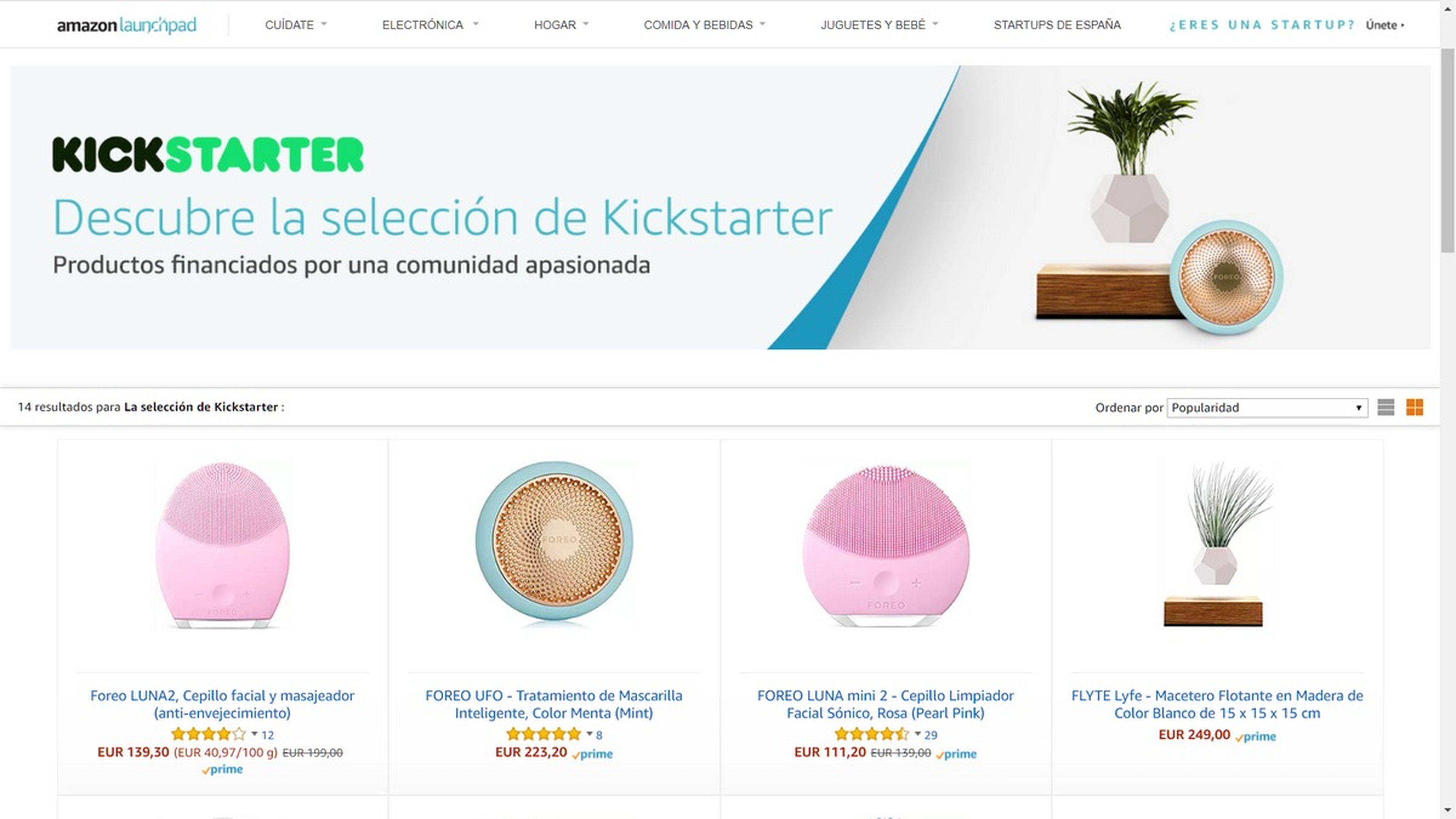 Amazon Launchpad llega a España, compra productos de KickStarter y Startups en Amazon