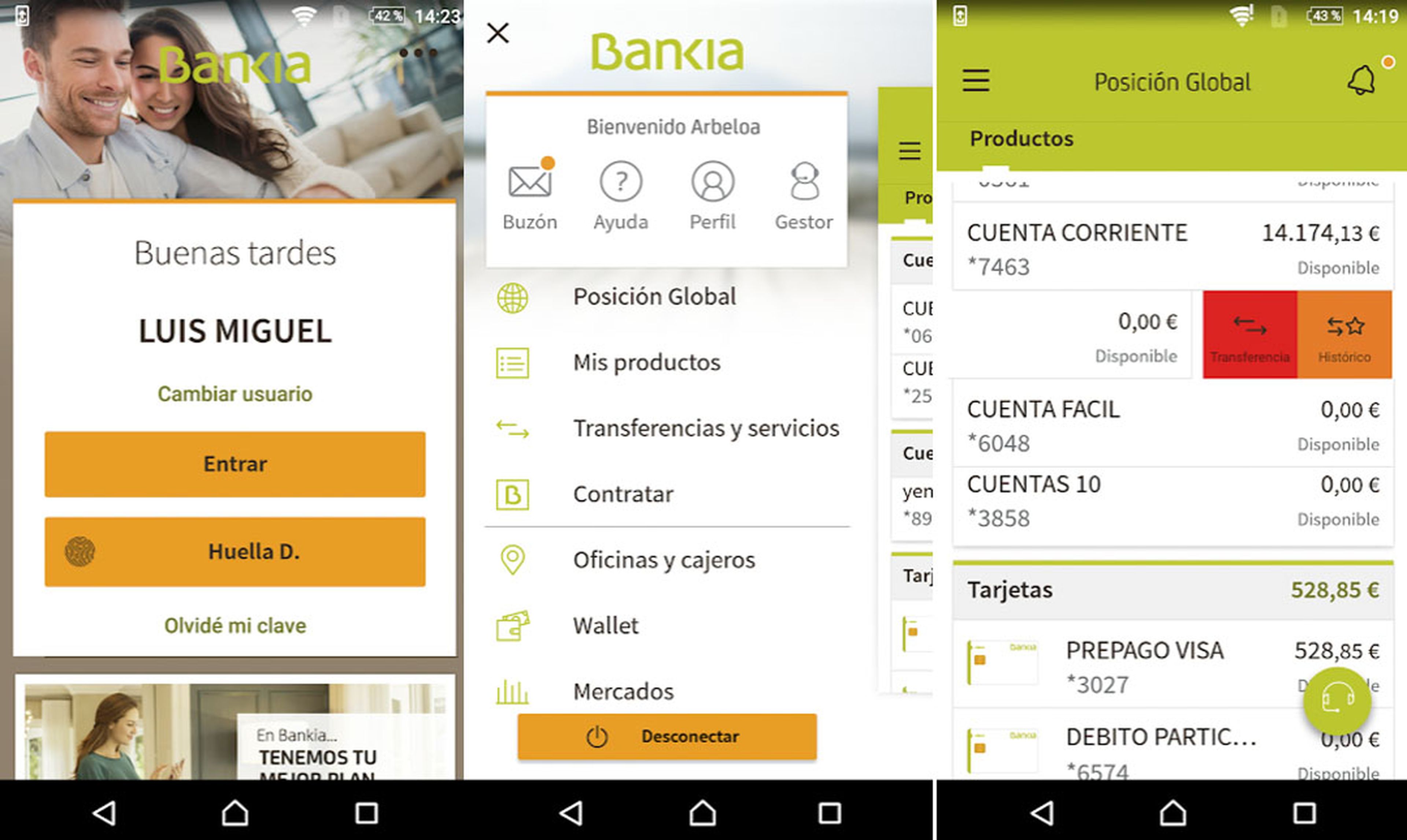 Aplicación de Bankia