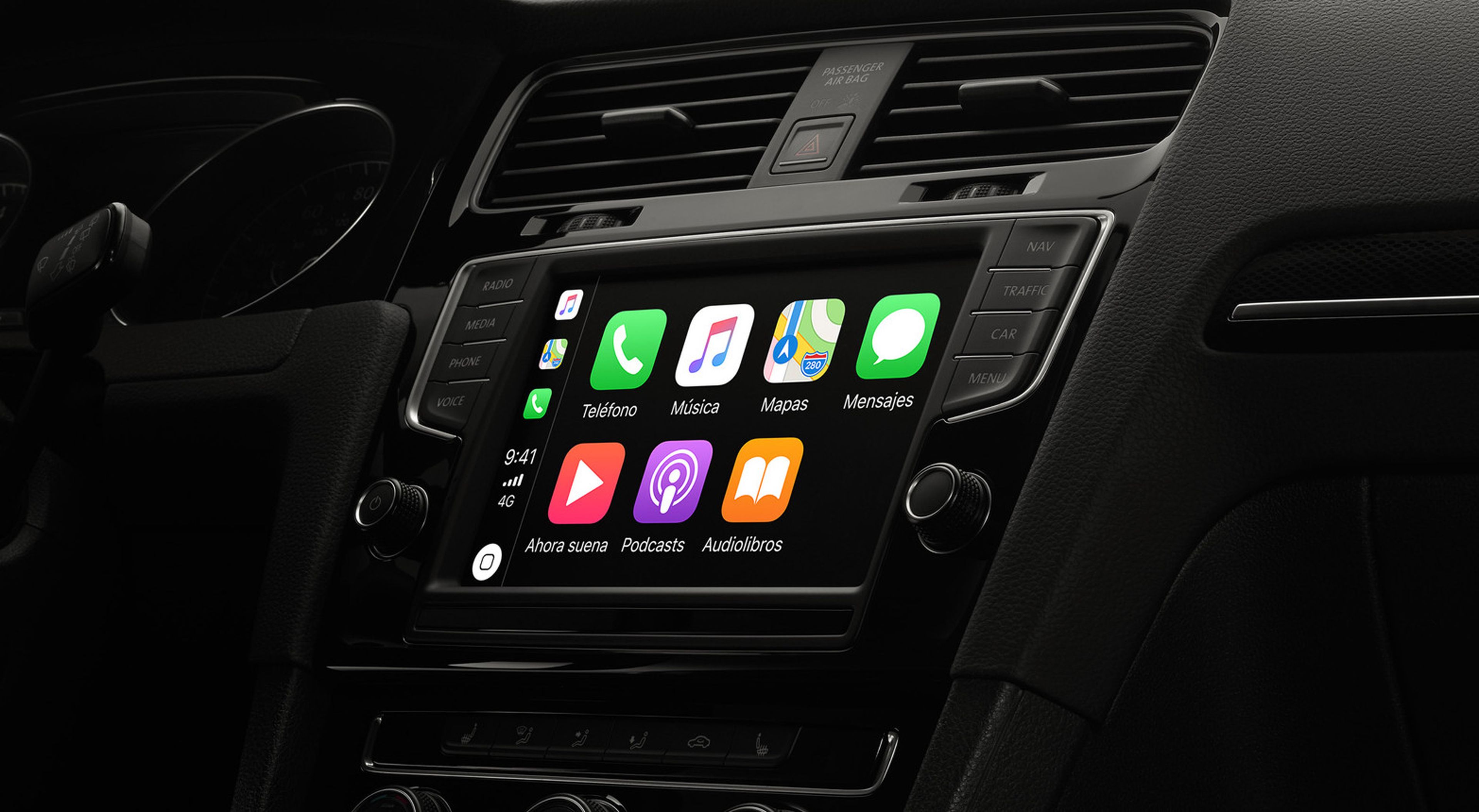 Una imagen del Apple CarPlay.