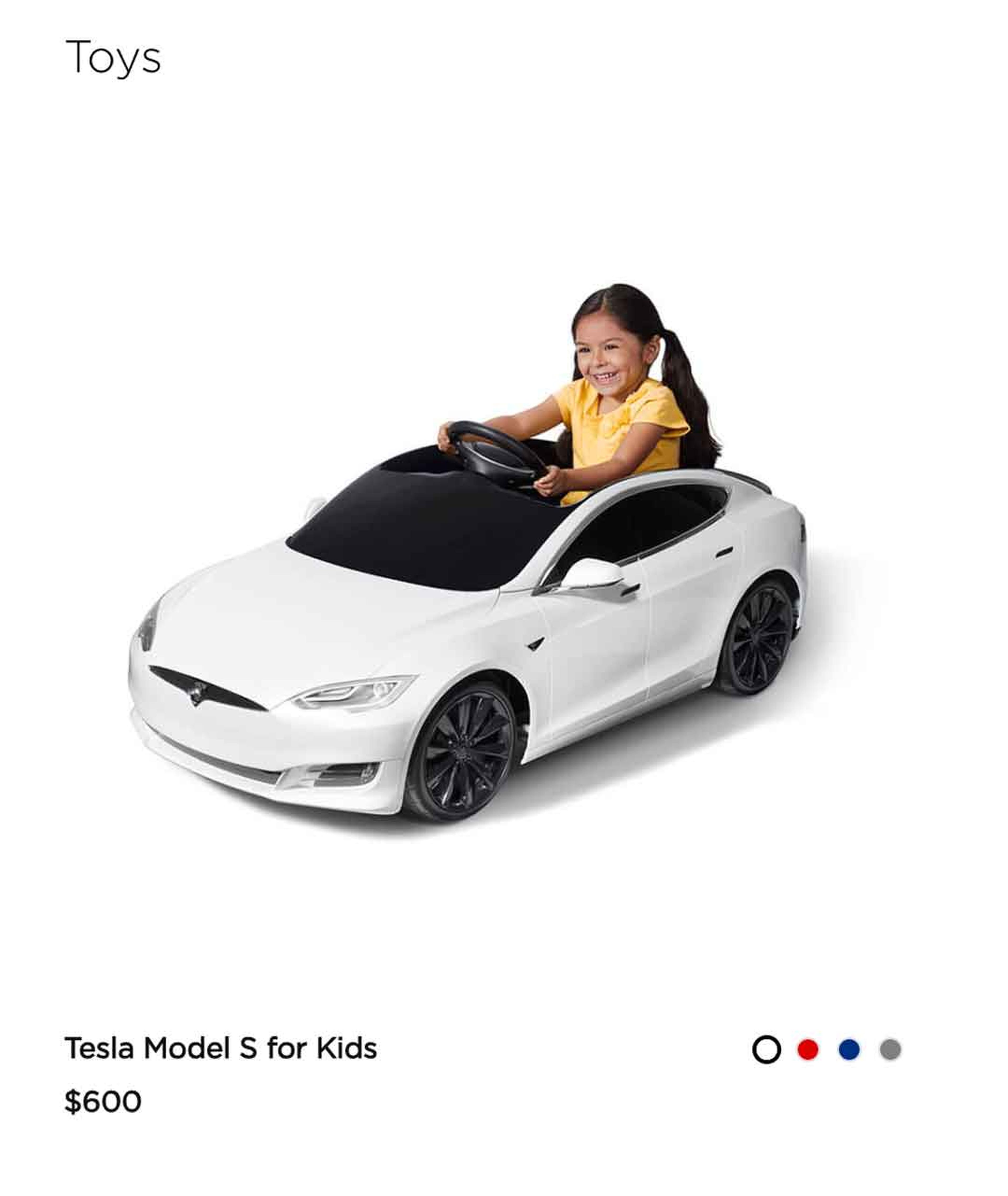 Coche de juguete de Tesla