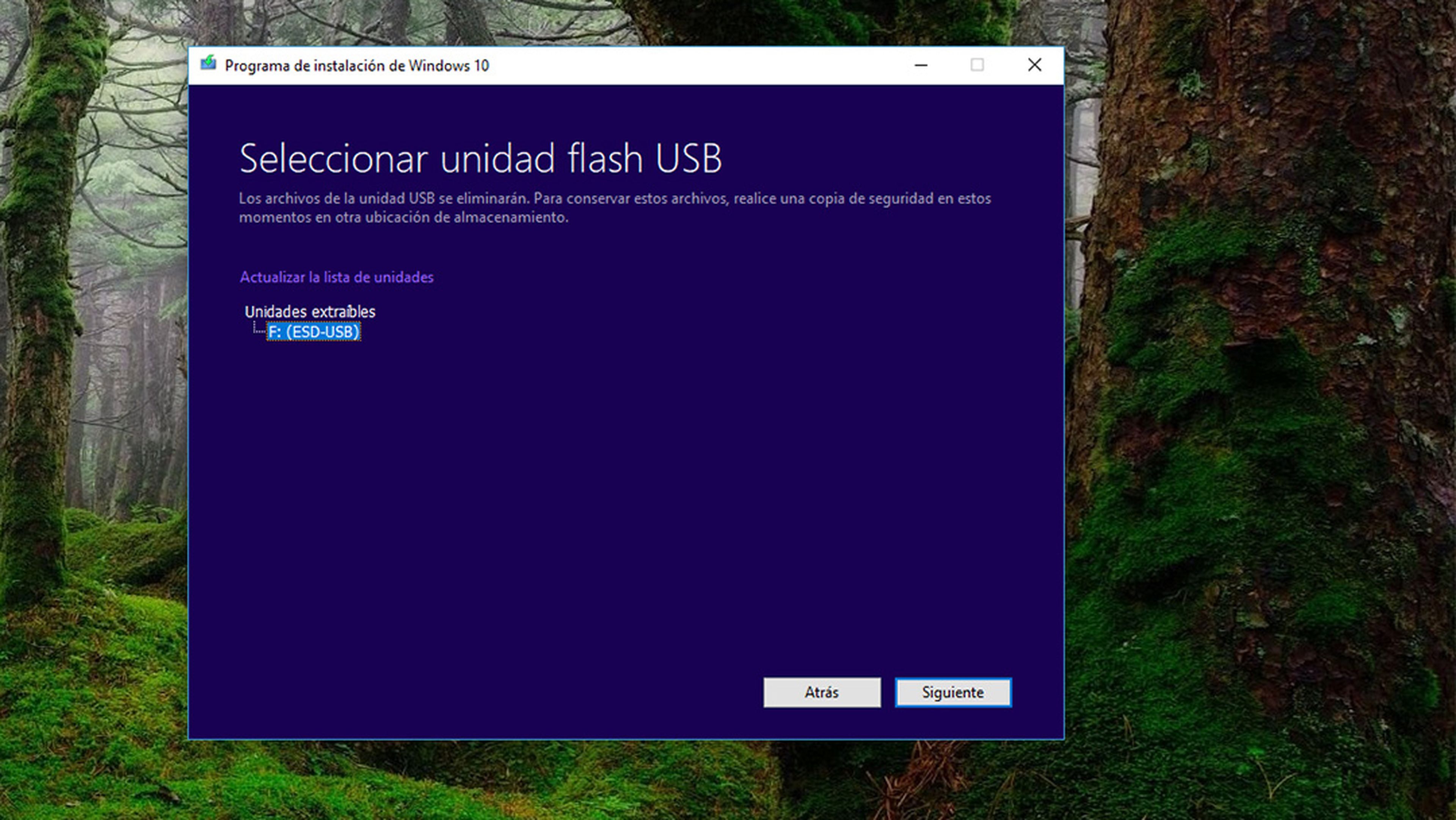 Cómo crear un USB de arranque para instalar Windows 10