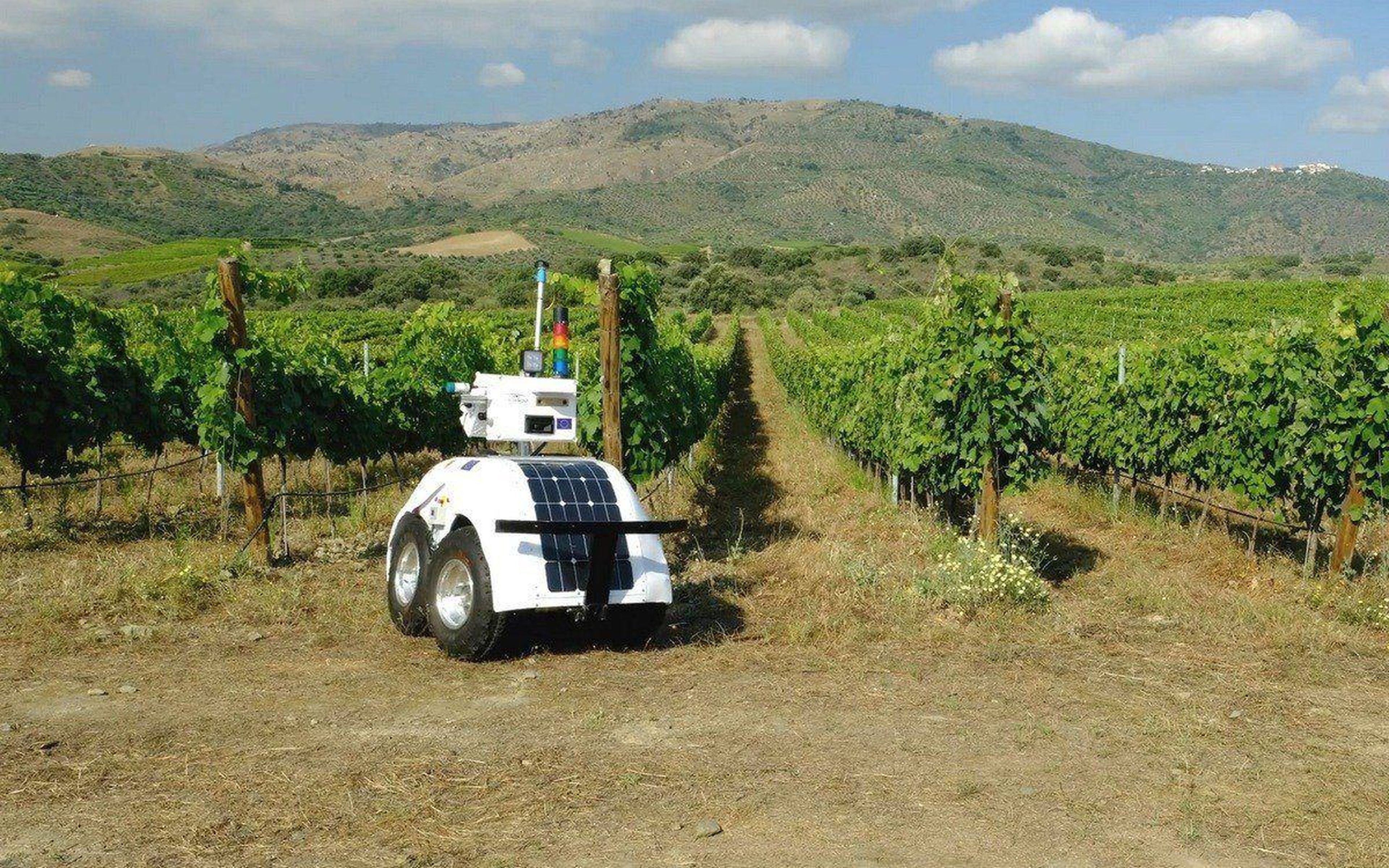 Este robot agricultor con inteligencia artificial cuida los viñedos