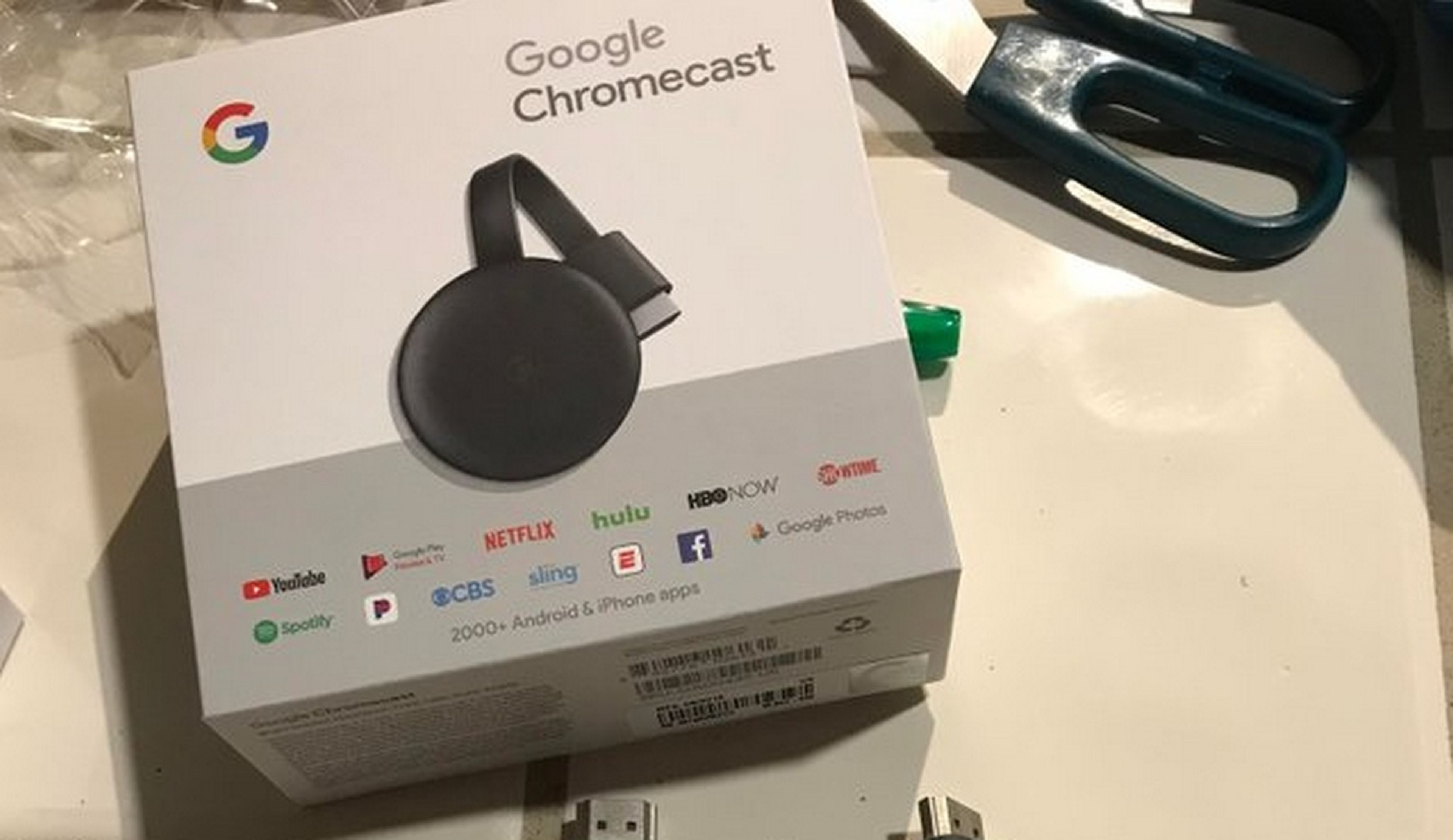 Un usuario compra un Chromecast 3 antes de que Google lo anuncie (fotos)