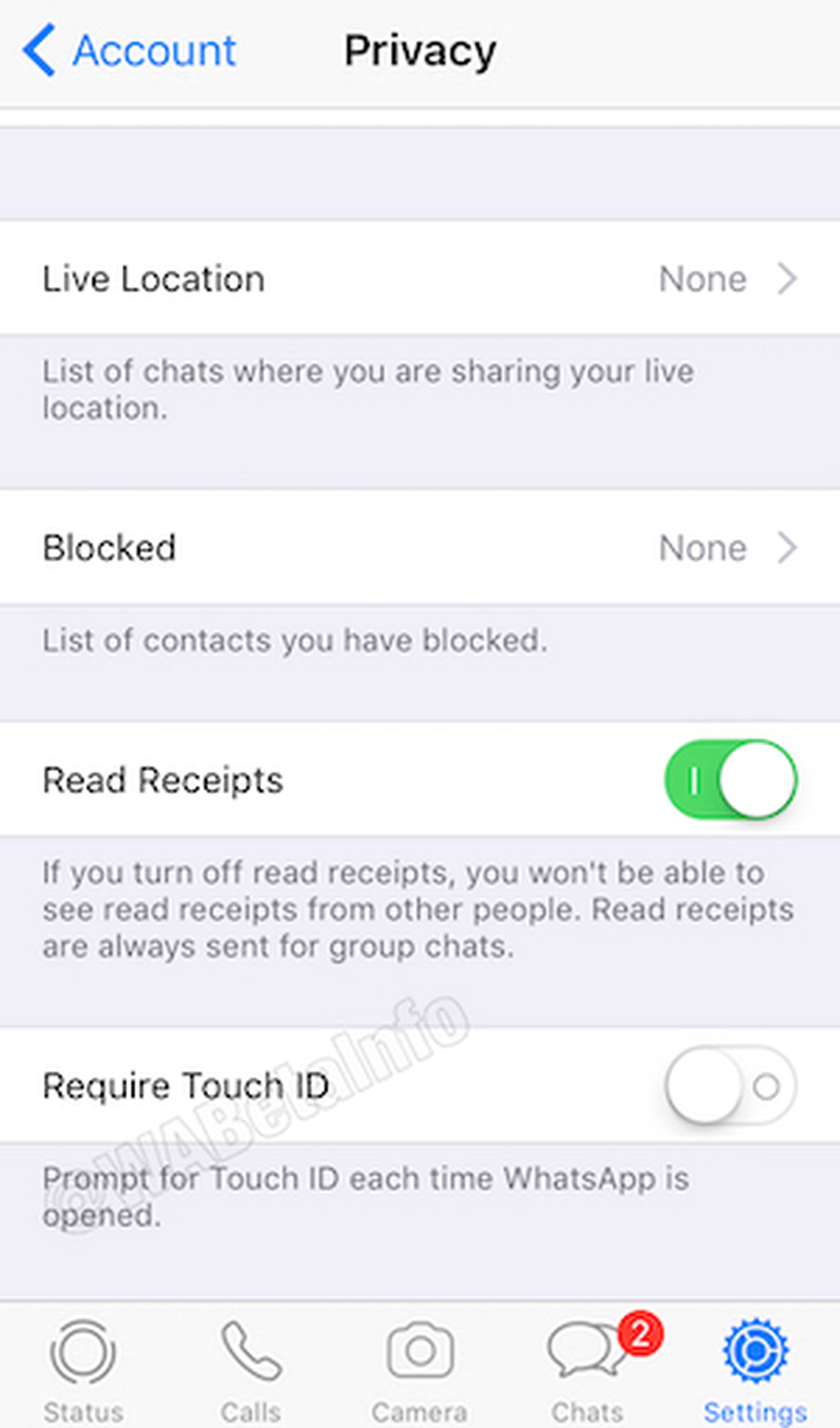 bloquear whatsapp touch id