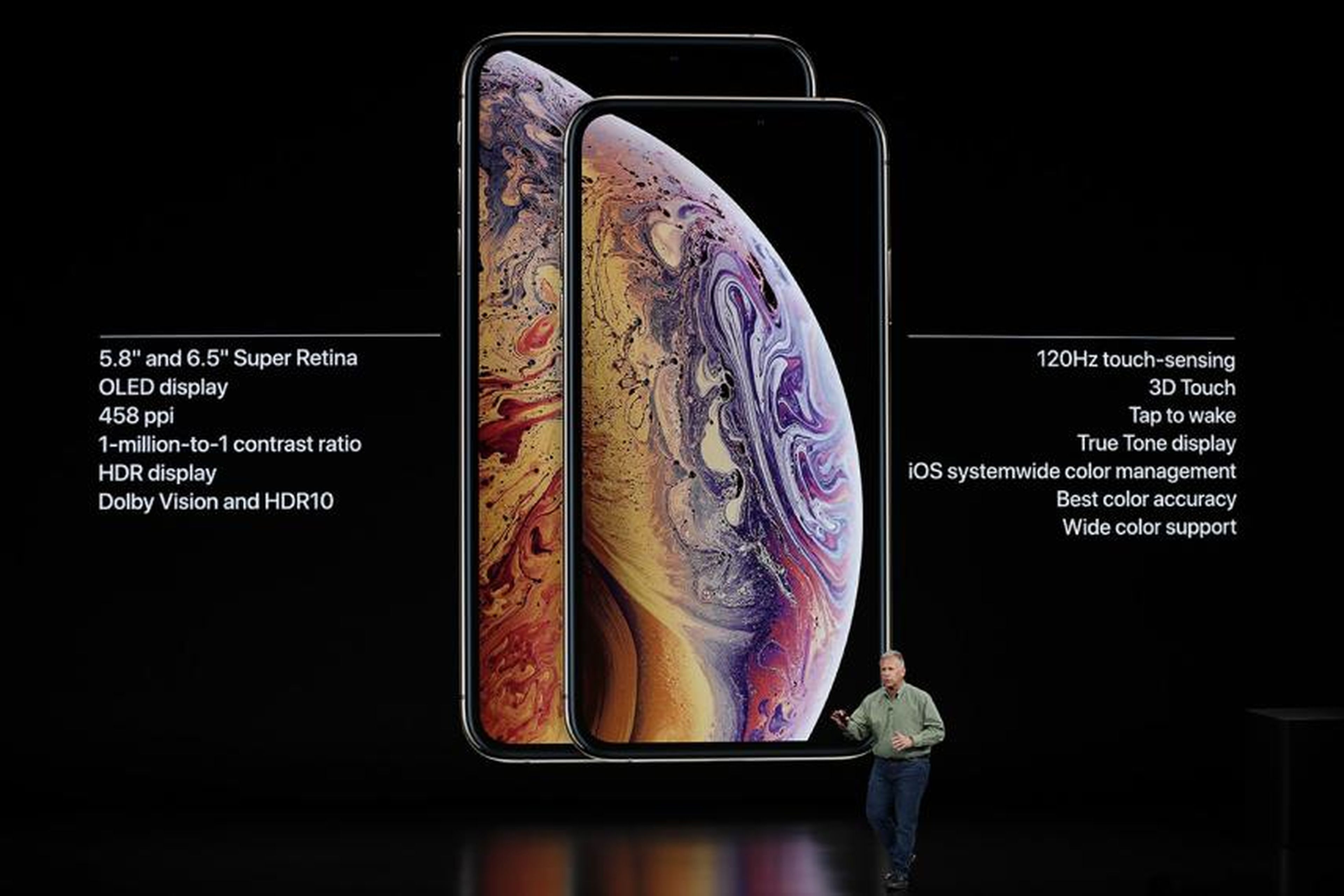 iPhone XS en la keynote de Apple