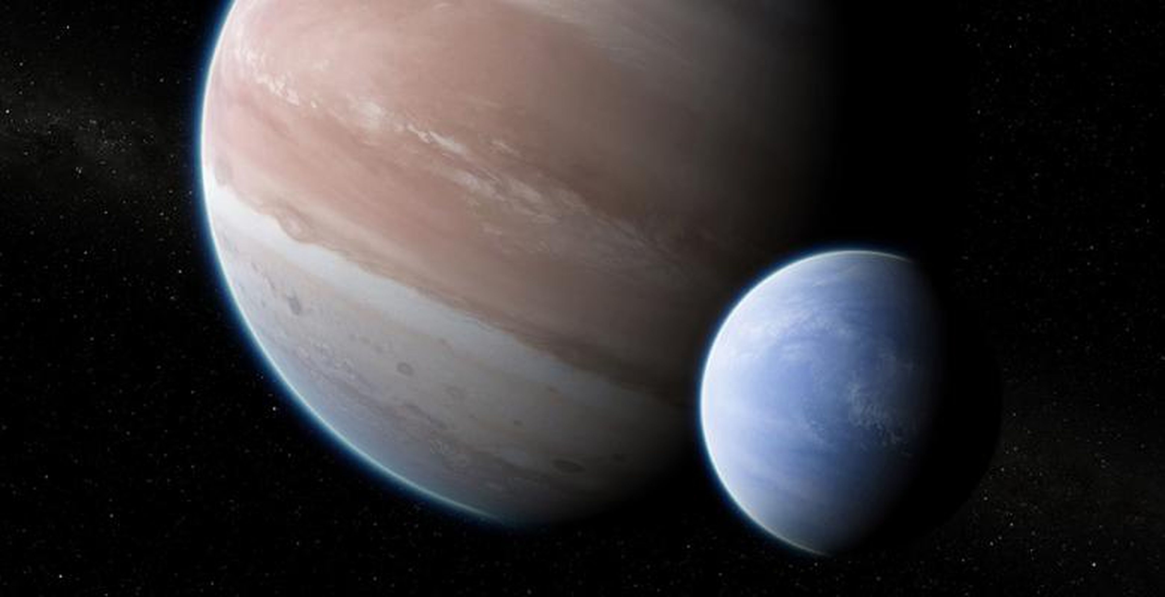 Planeta Kepelr-1625b y su luna