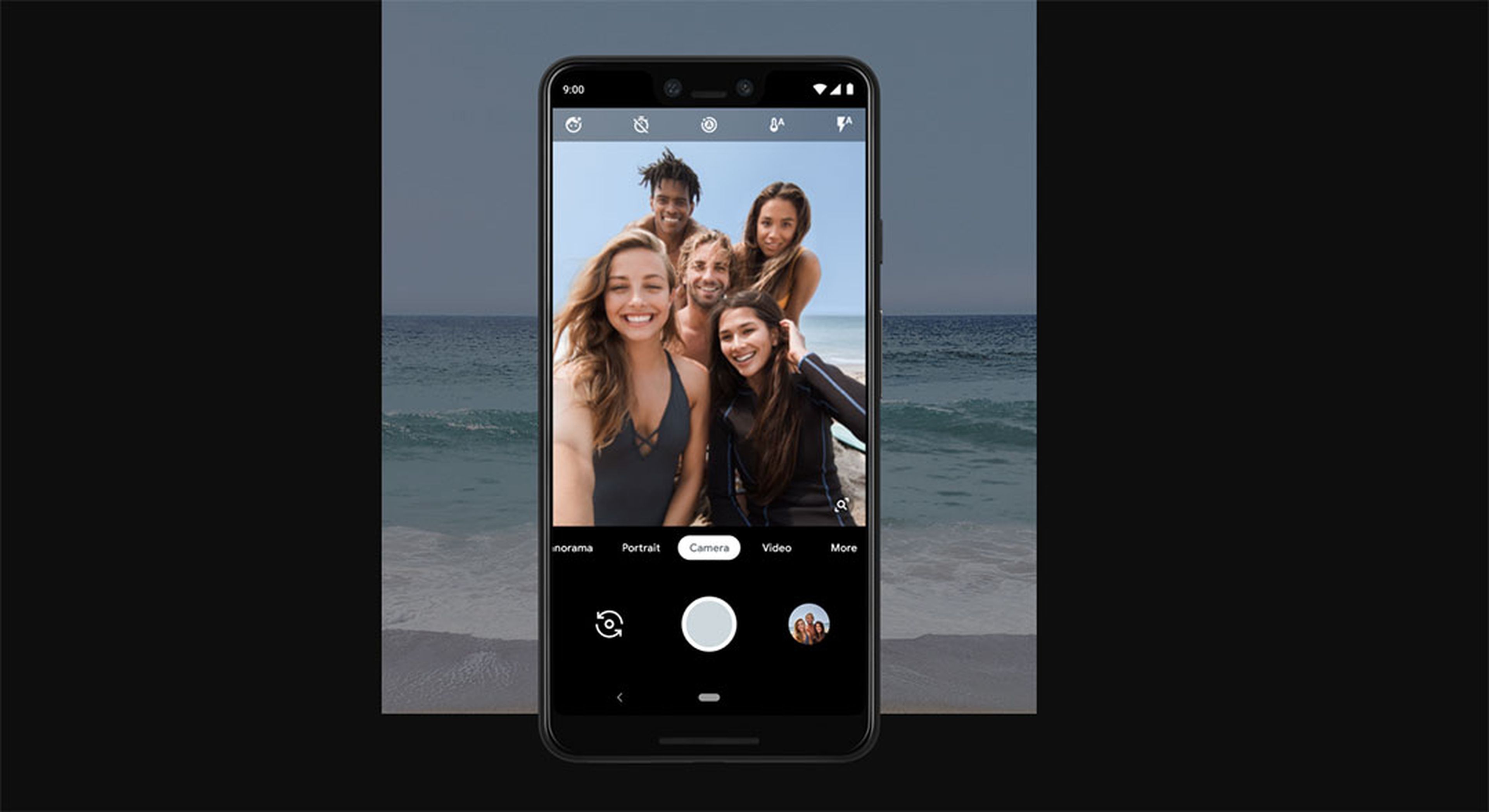 selfie grupo pixel 3