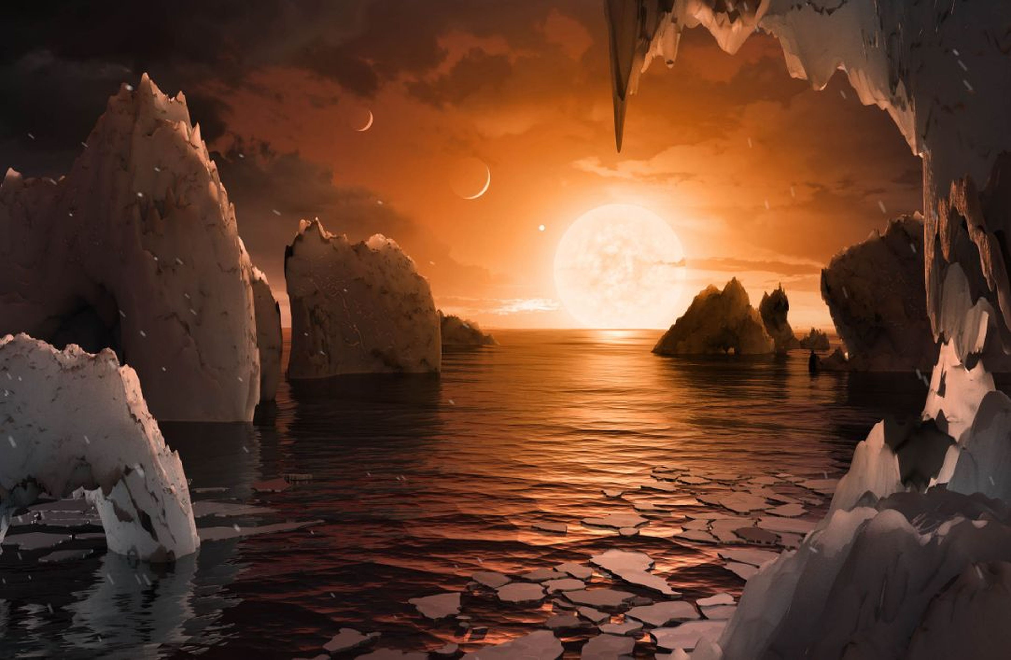 Simulación planeta TRAPPIST-1