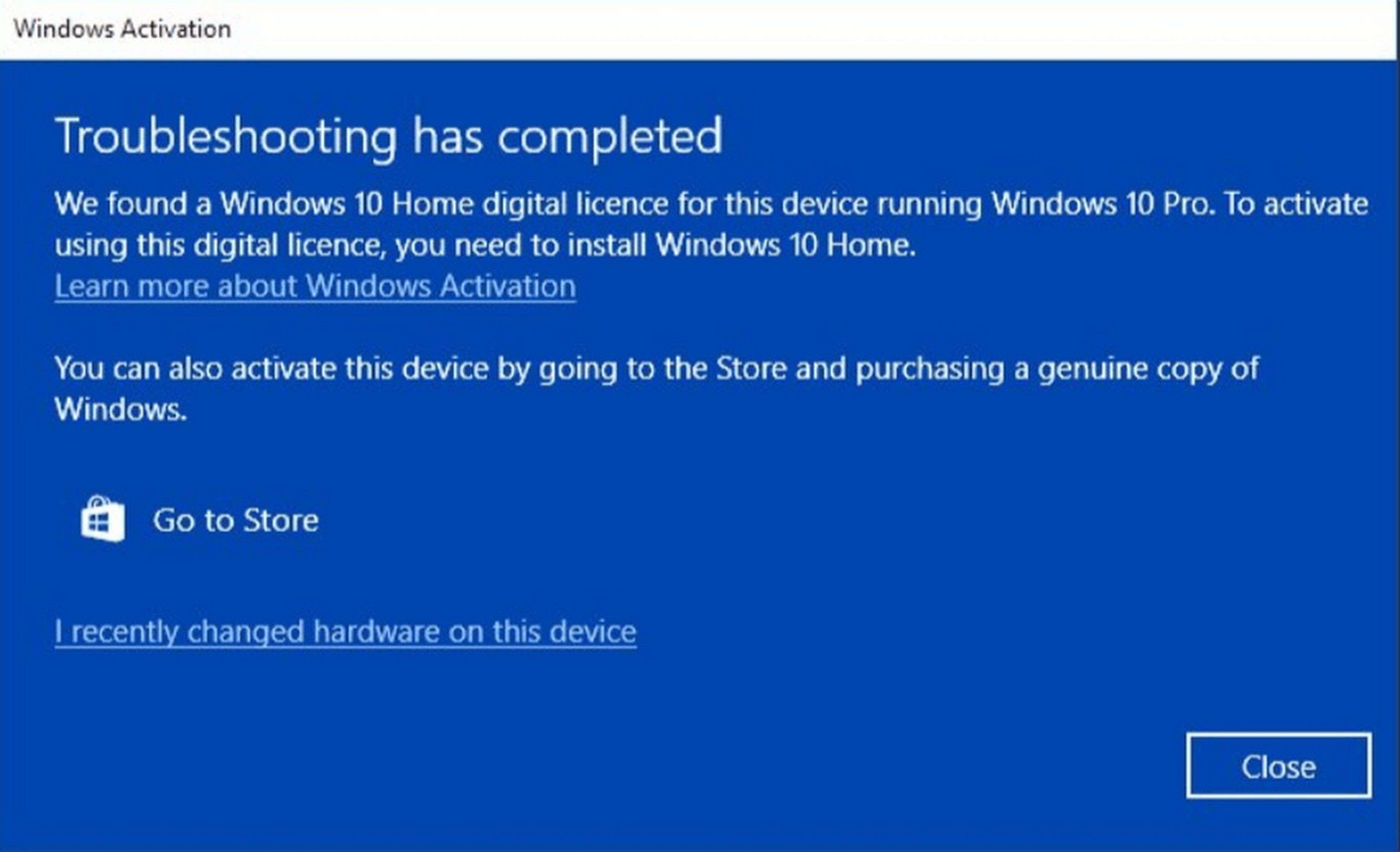 Un bug de Windows 10 convierte Windows 10 Pro en Windows 10 Home