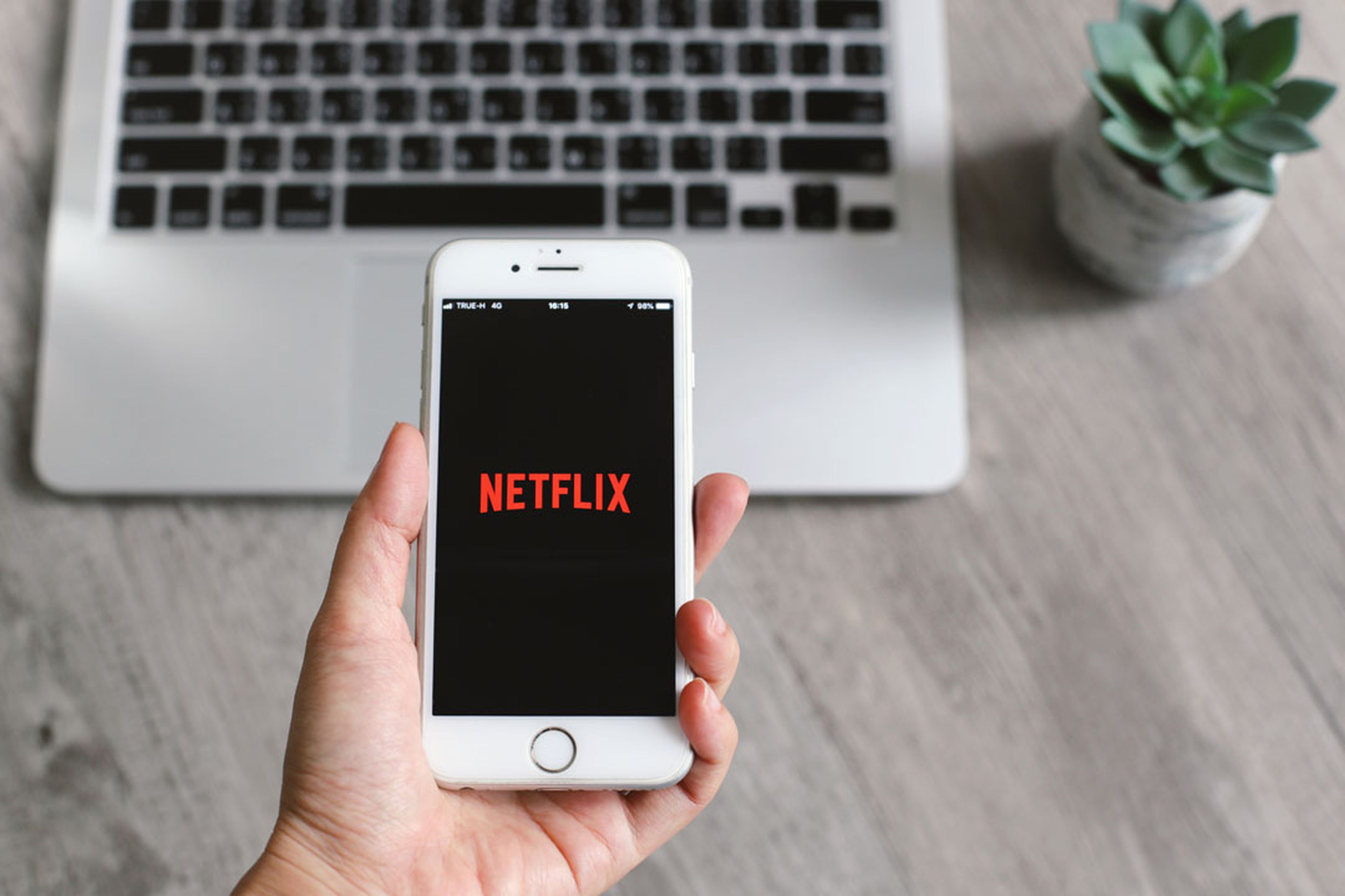 Aplicación de Netflix en el móvil