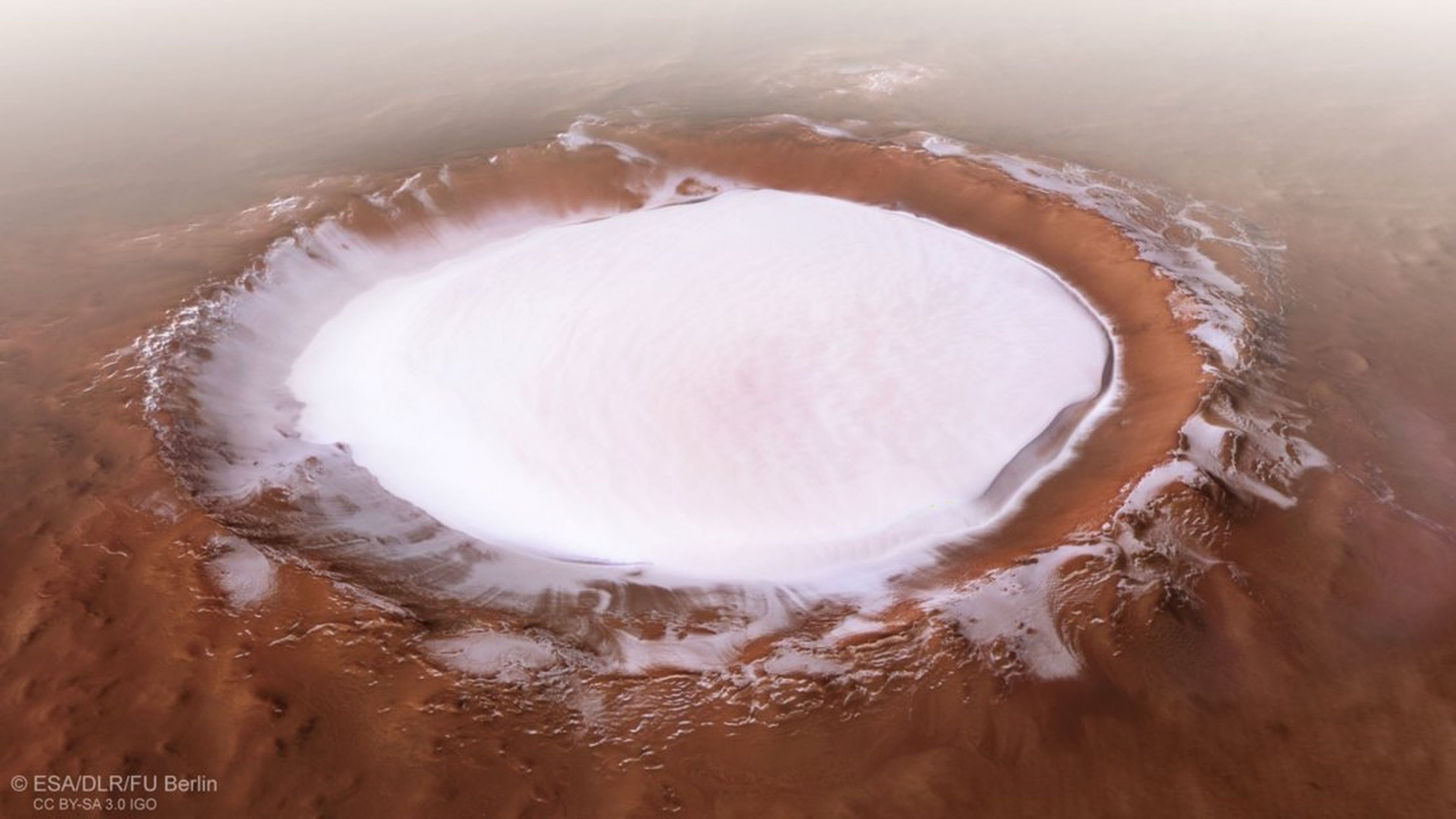 cráter Korolev en Marte
