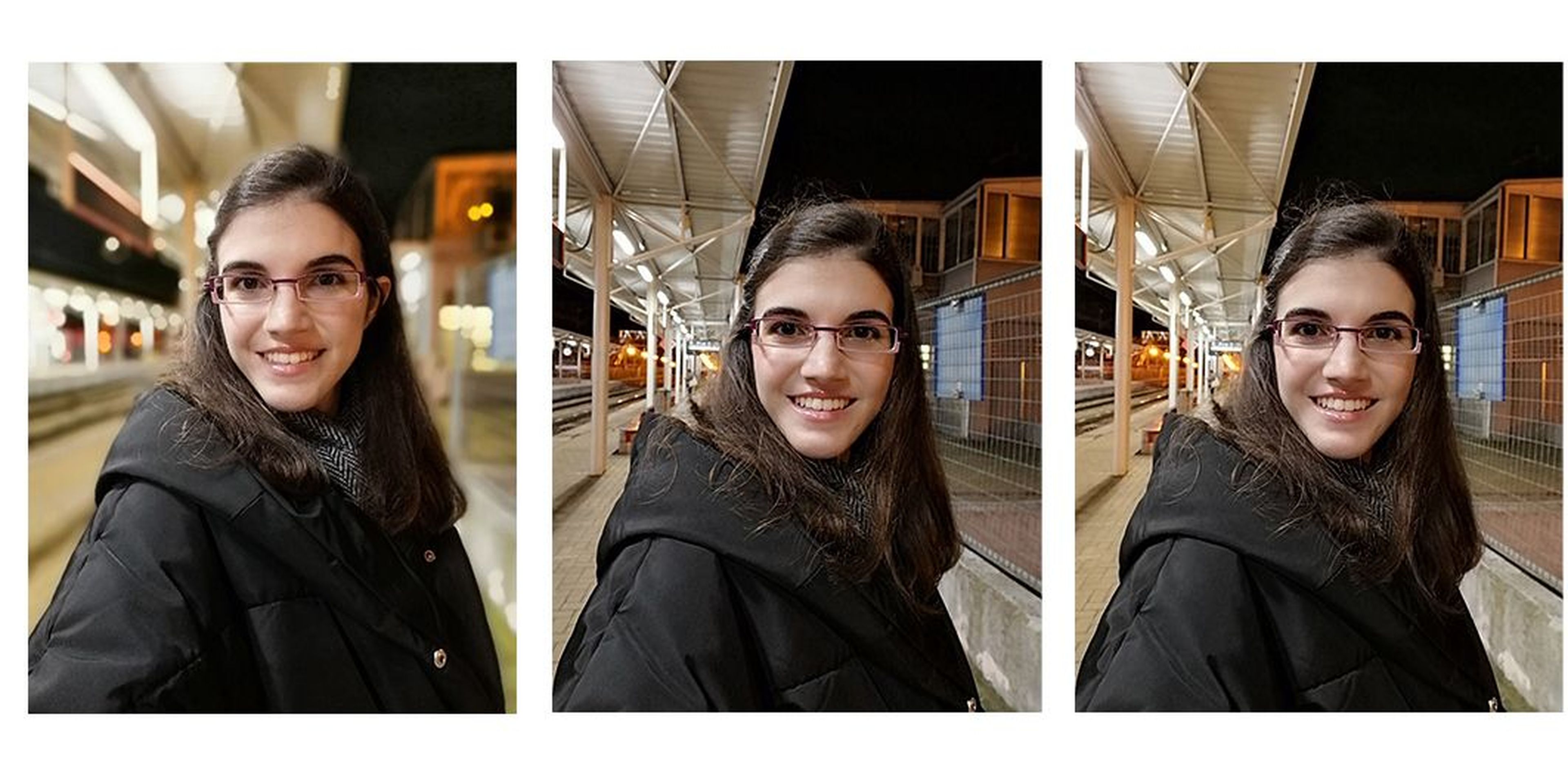 Selfies con IA, normal y desenfoque