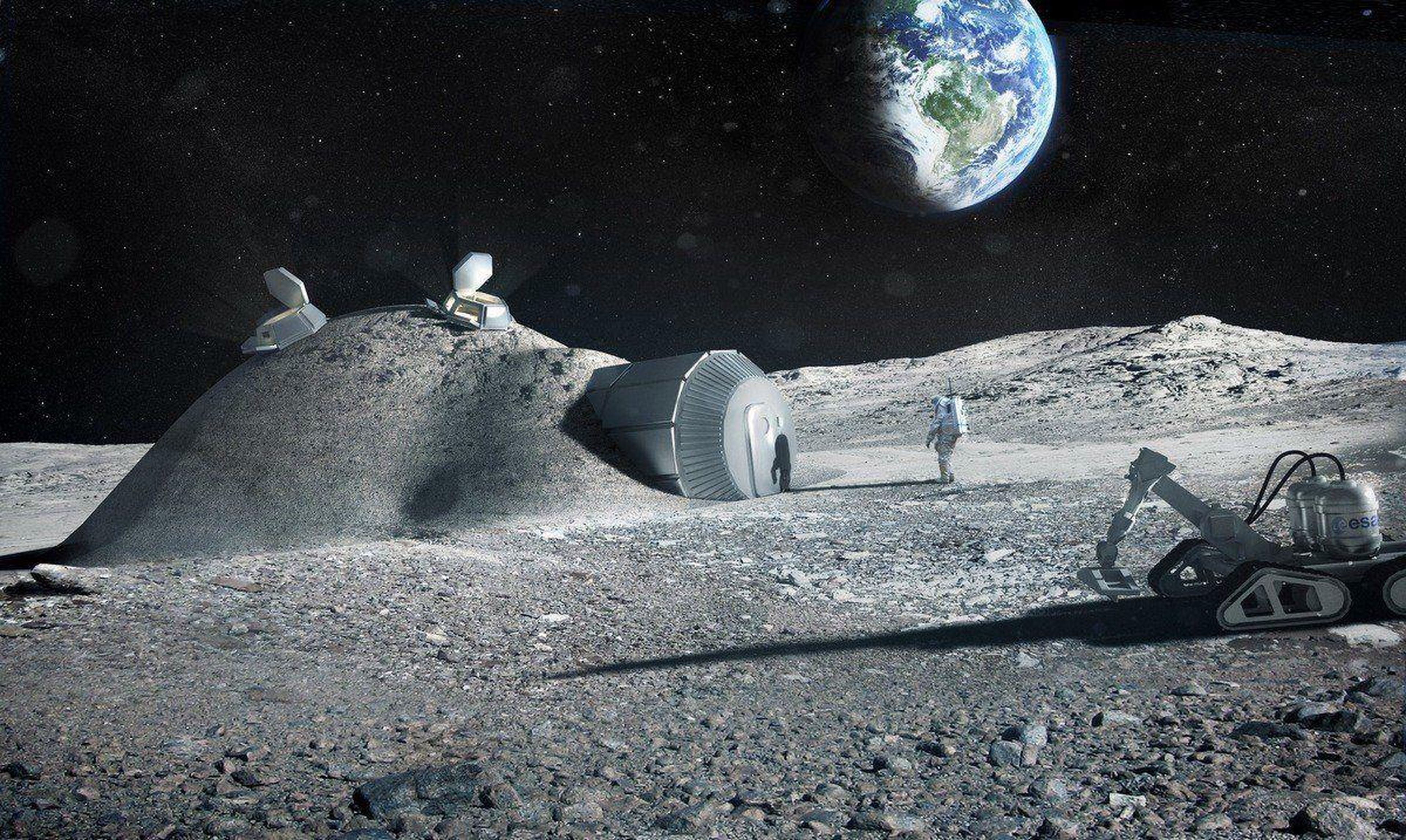 Europa quiere enviar un robot y minar regolito en la Luna en 2025