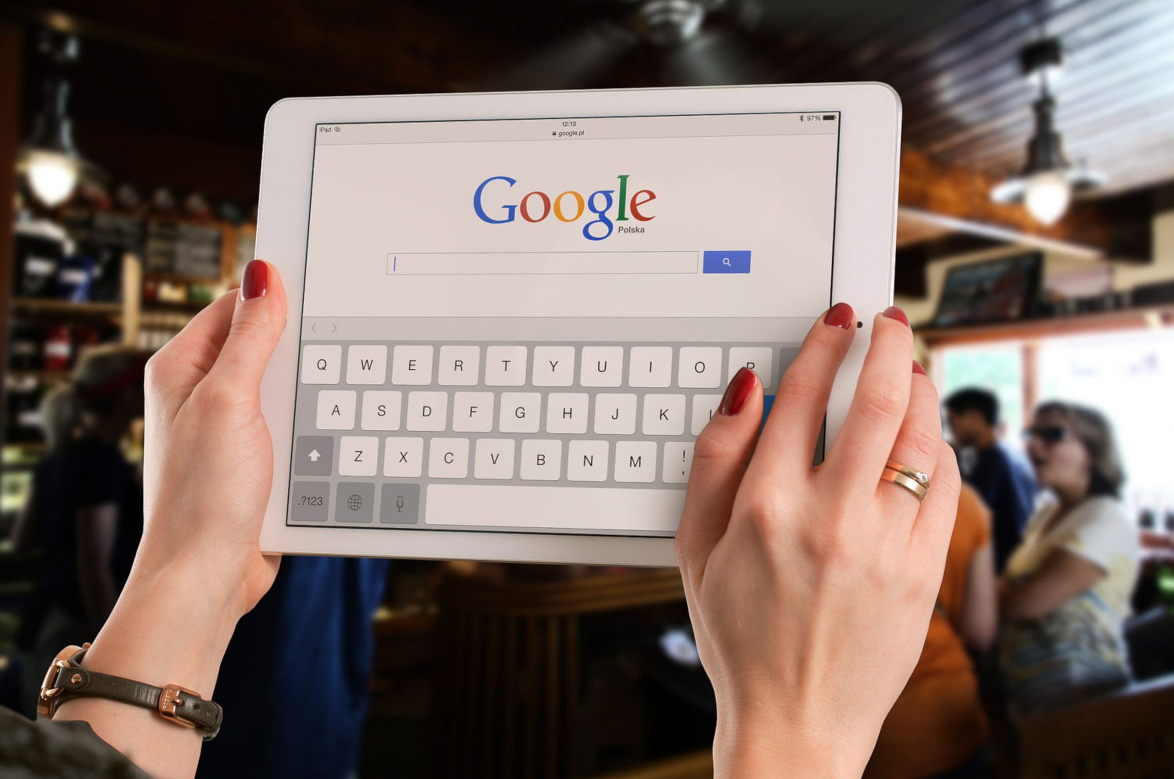 Google buscador en tablet