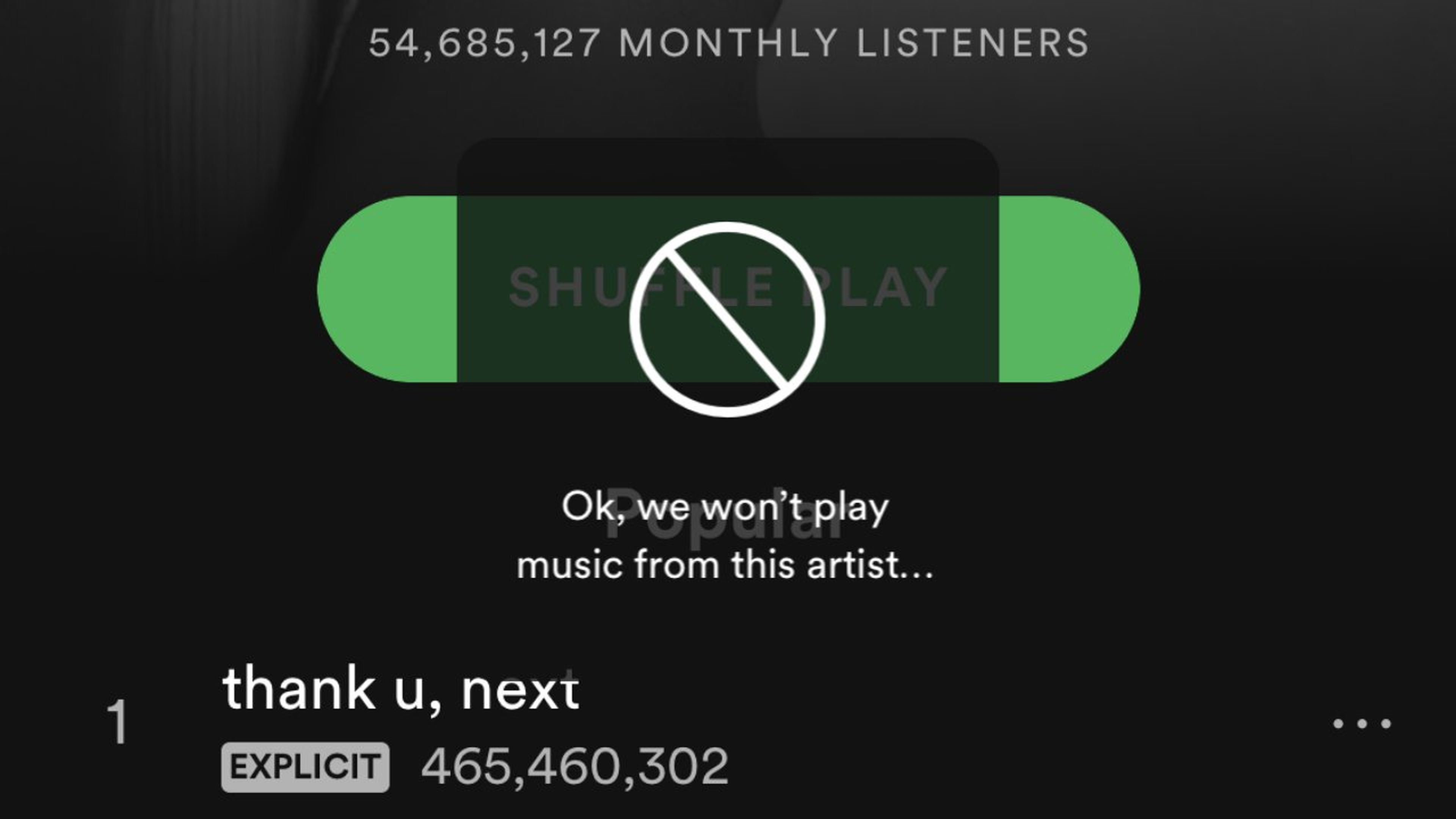 Spotify ya permite bloquear artistas que no te gustan en su beta