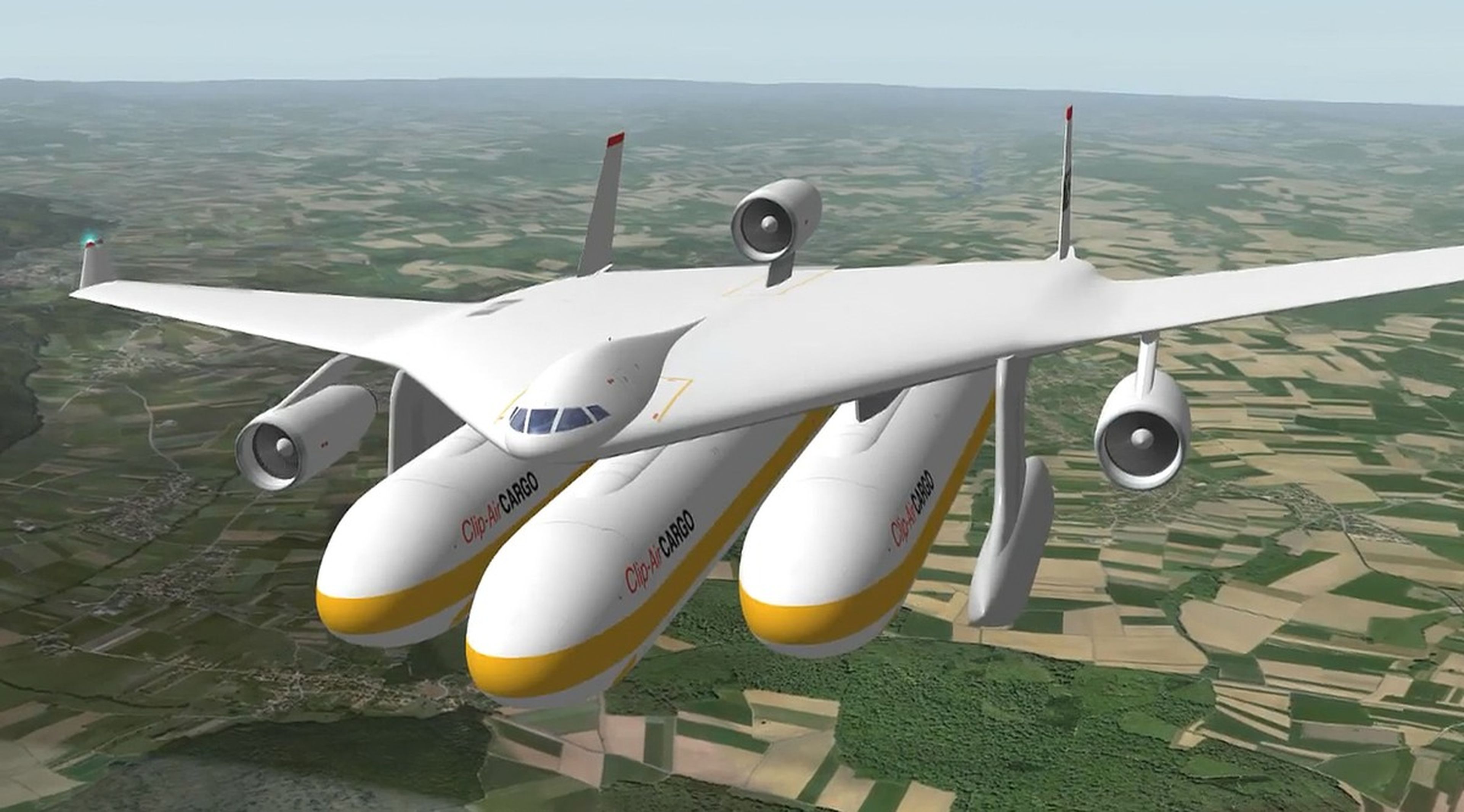 Clip-Air, el avión modular que se convierte en tren