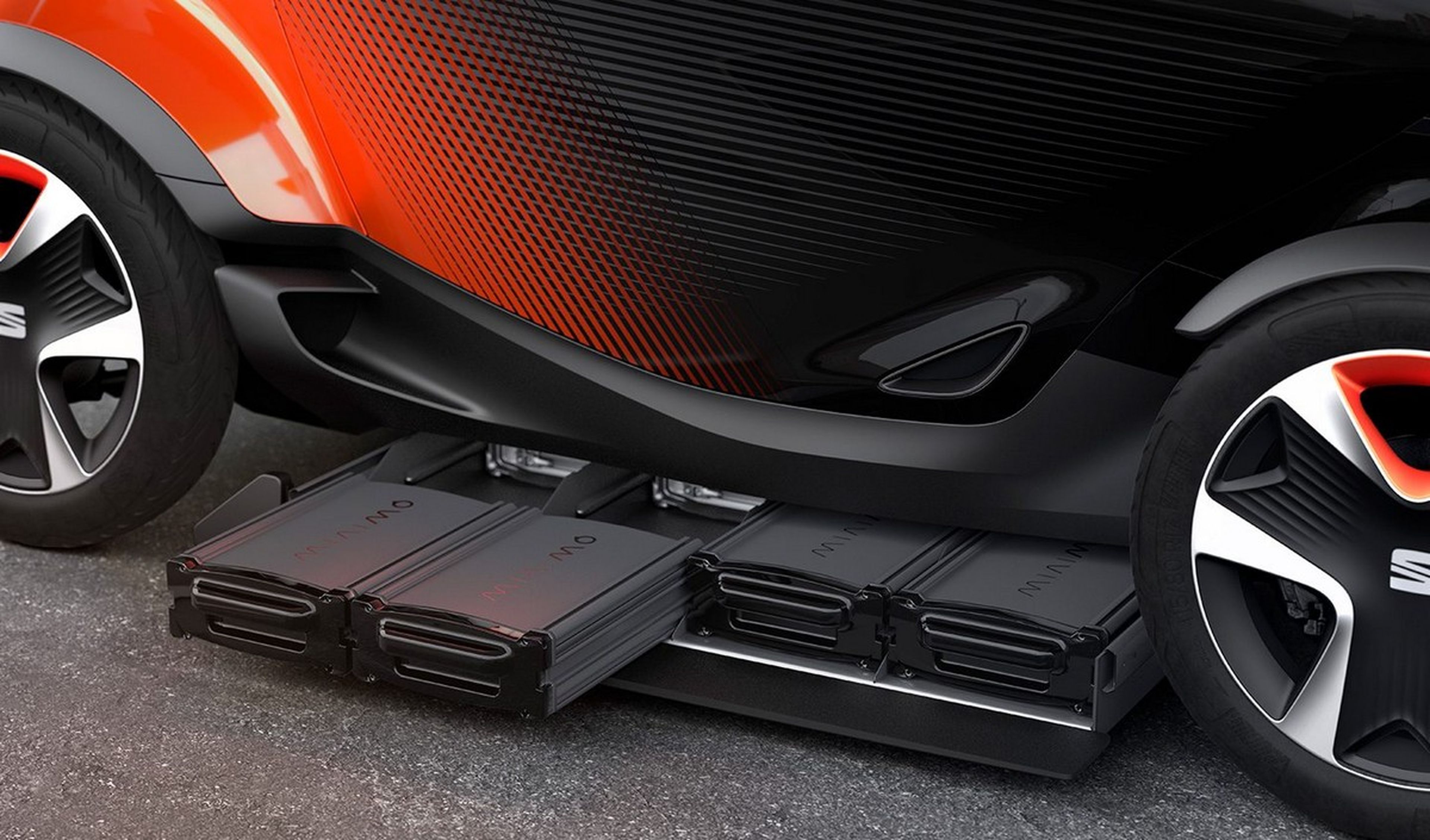 El Seat Minimó cuenta con baterías extraíbles para facilitar la vida de las empresas de car-sharing