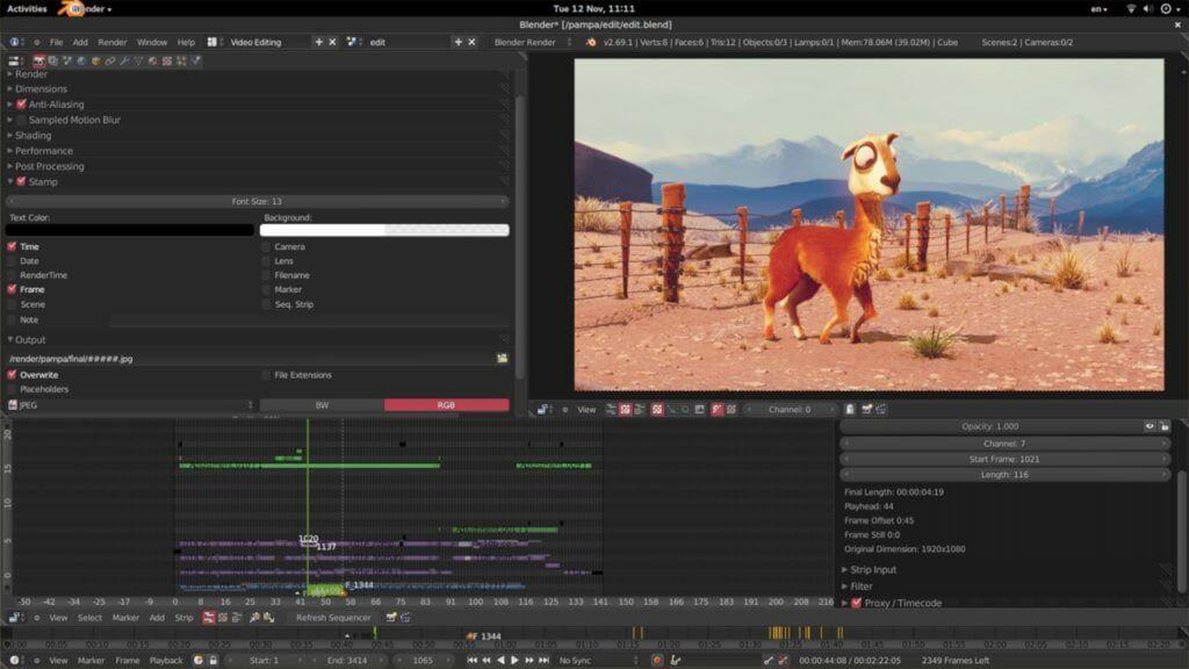 Blender editor de vídeo