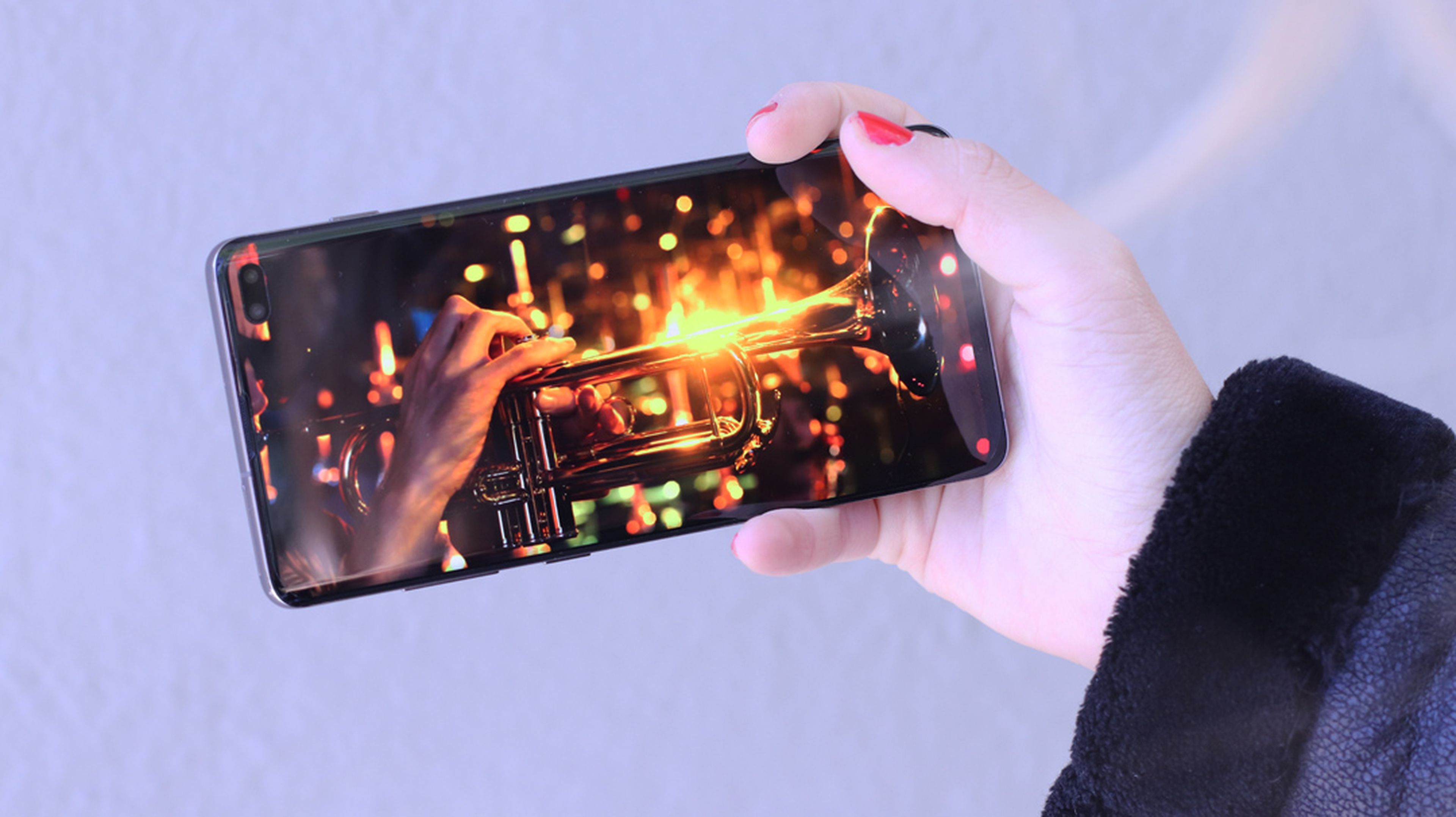 Vídeo en la pantalla del Samsung Galaxy S10+