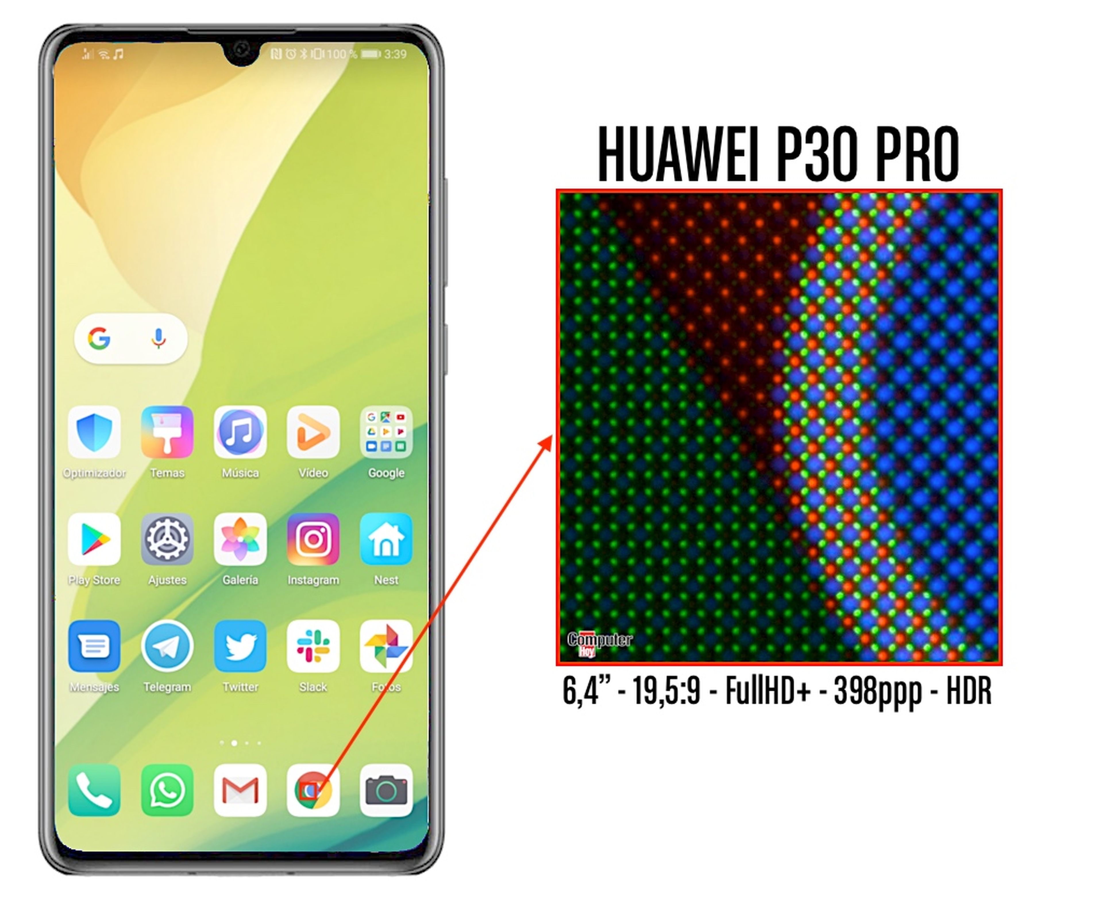 Huawei P30 Pro pixeles