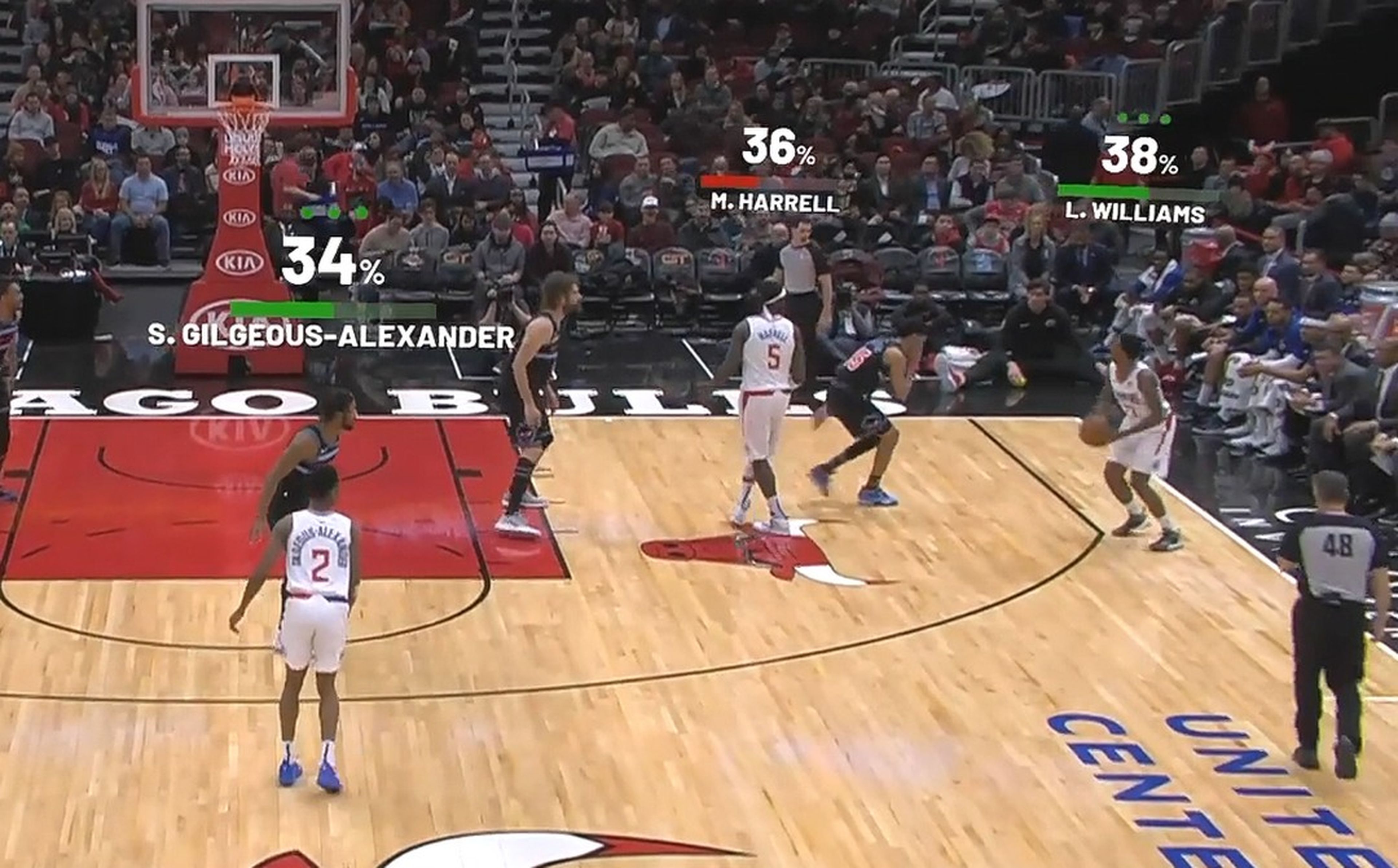 La NBA estrena la realidad aumentada en las retransmisiones, como un videojuego