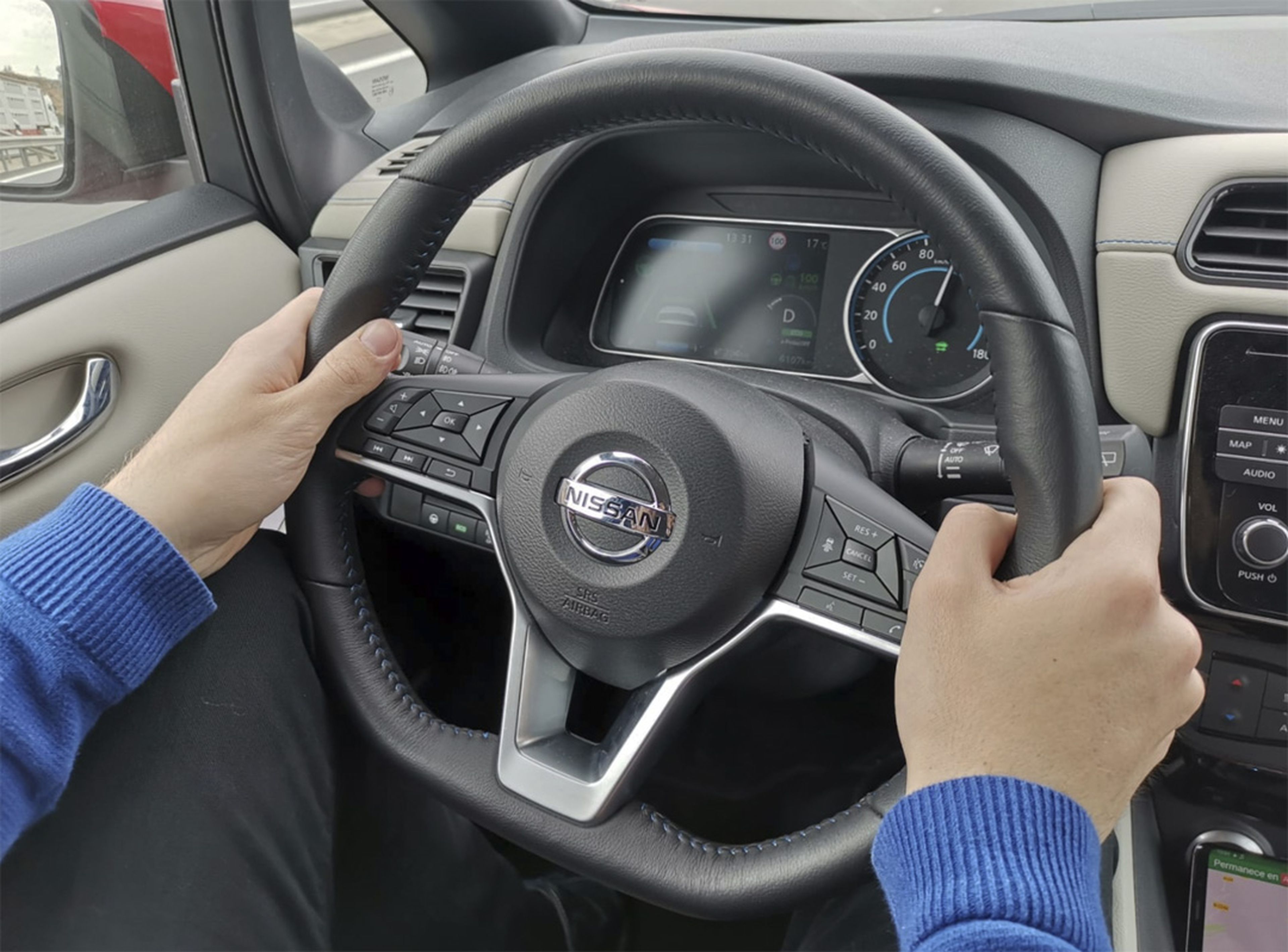 Prueba de la tecnología del Nissan Leaf 2019