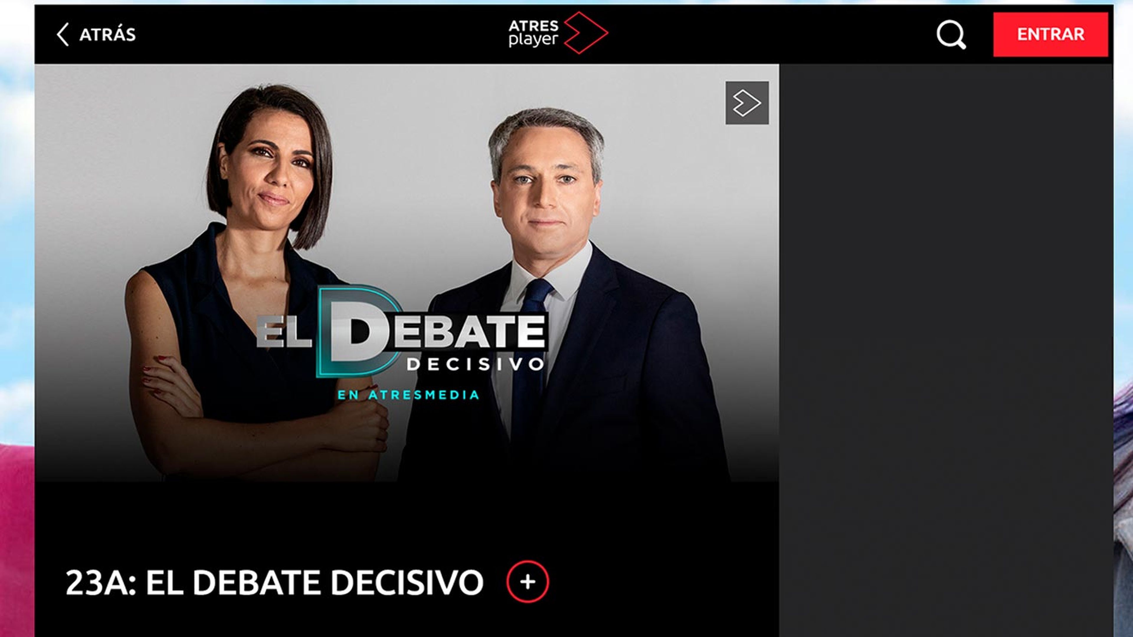 Cómo ver “El debate” de Antena 3 online
