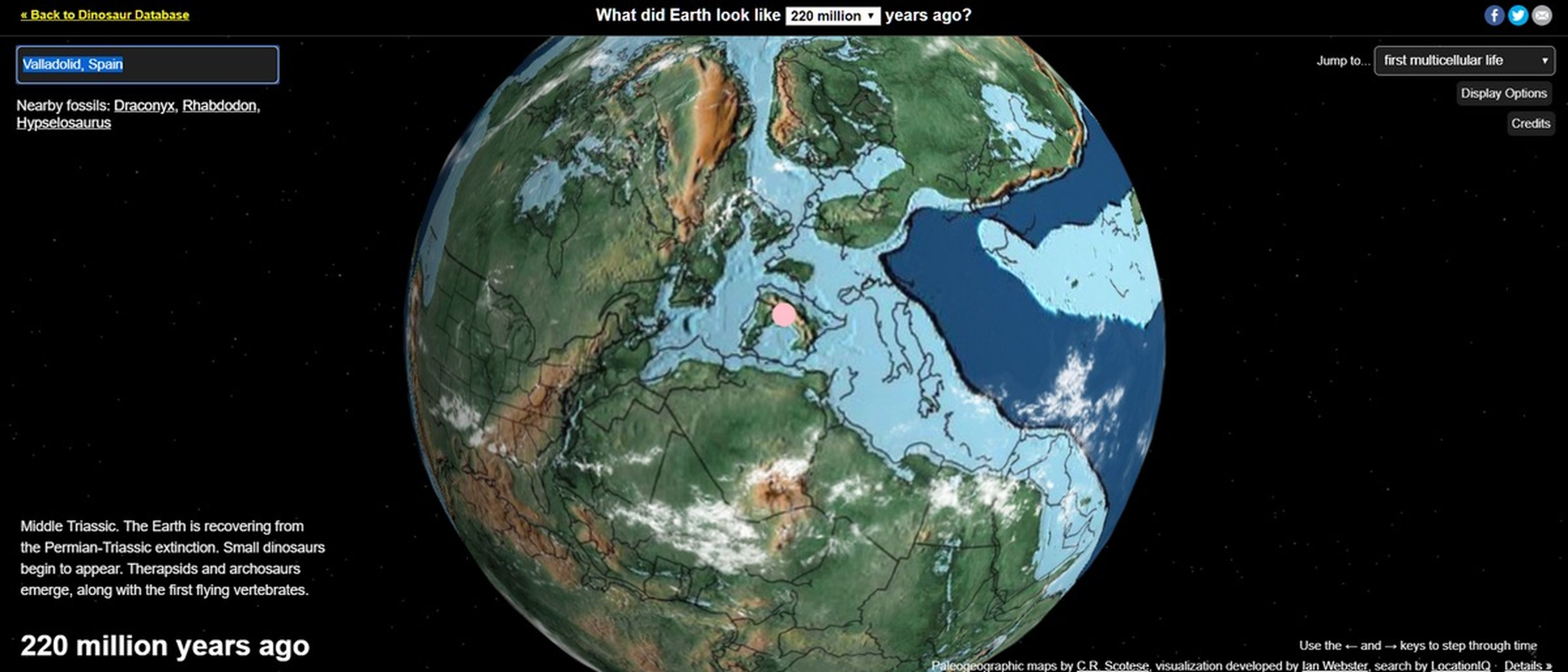 ¿Dónde estaba tu casa hace 750 millones de años? En este mapa interactivo puedes verlo