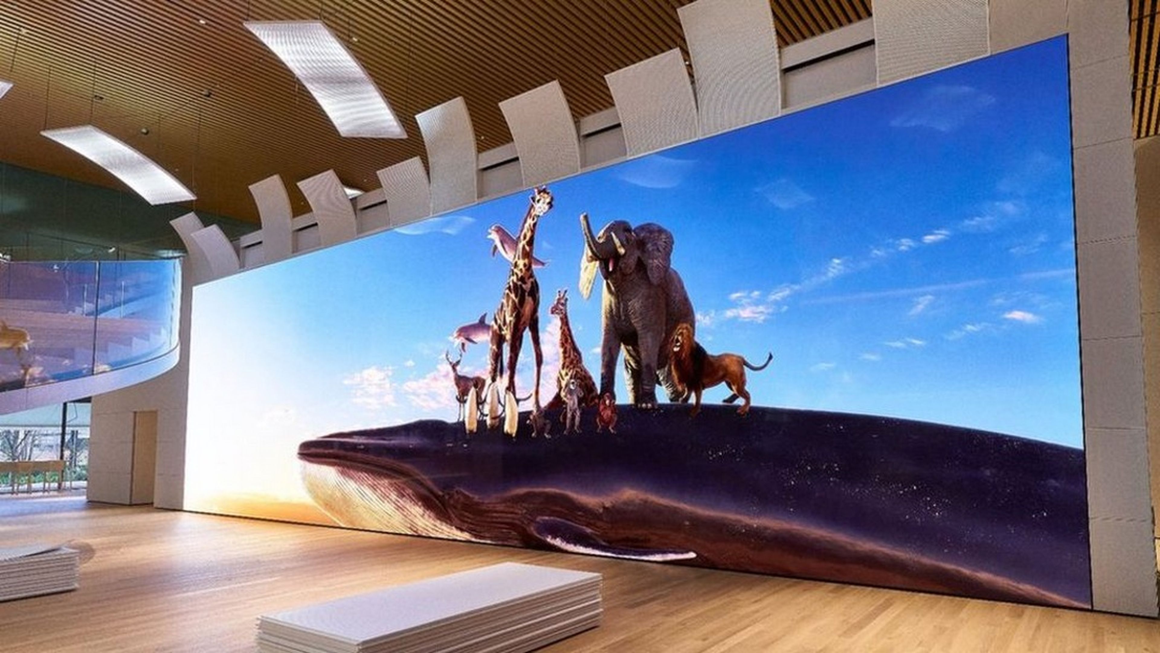 Este televisor de Sony tiene resolución 16K y mide 20 metros