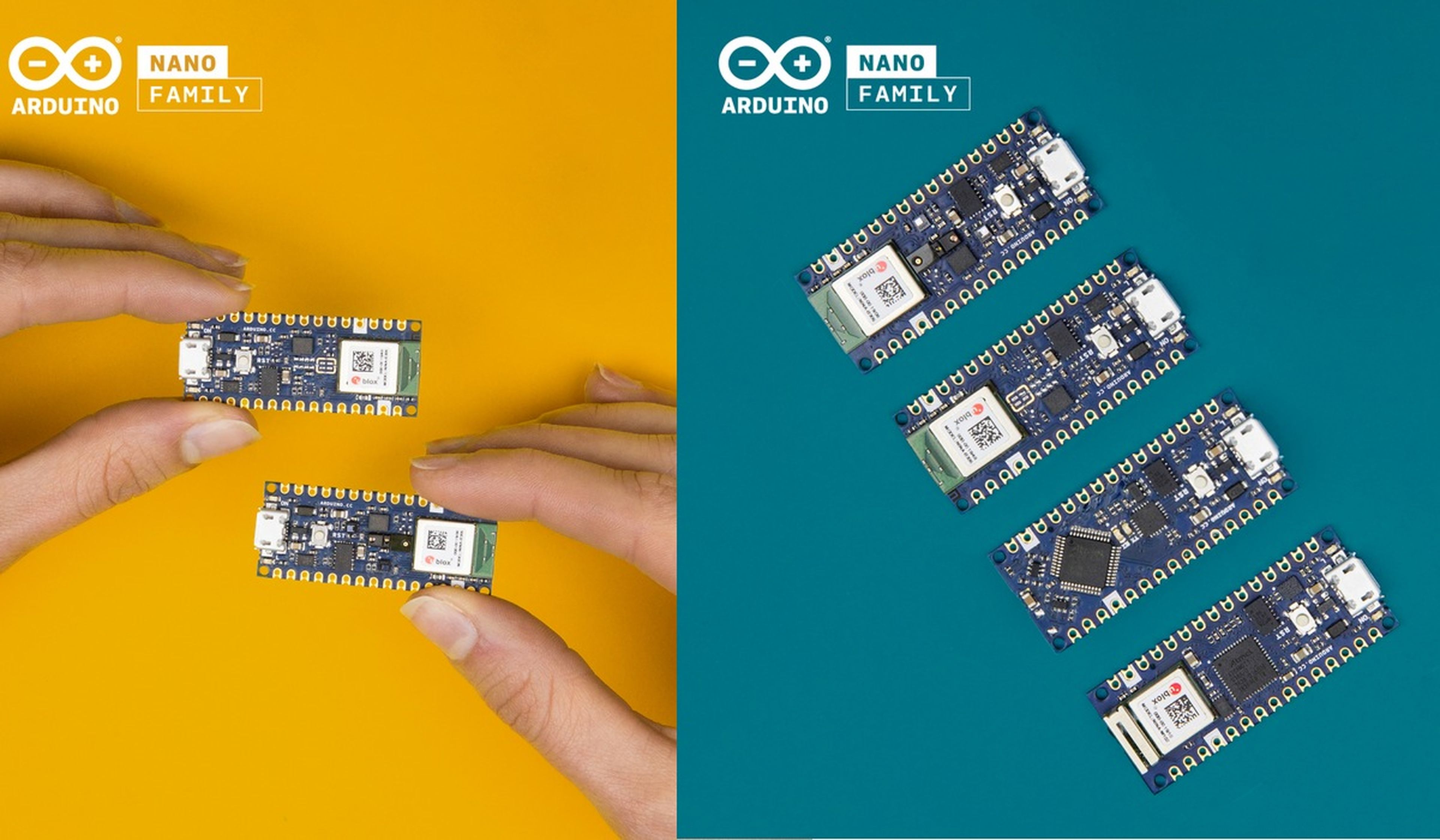 Arduino presenta cuatro nuevas placas Arduino Nano Every y Nano 33, más baratas y potentes