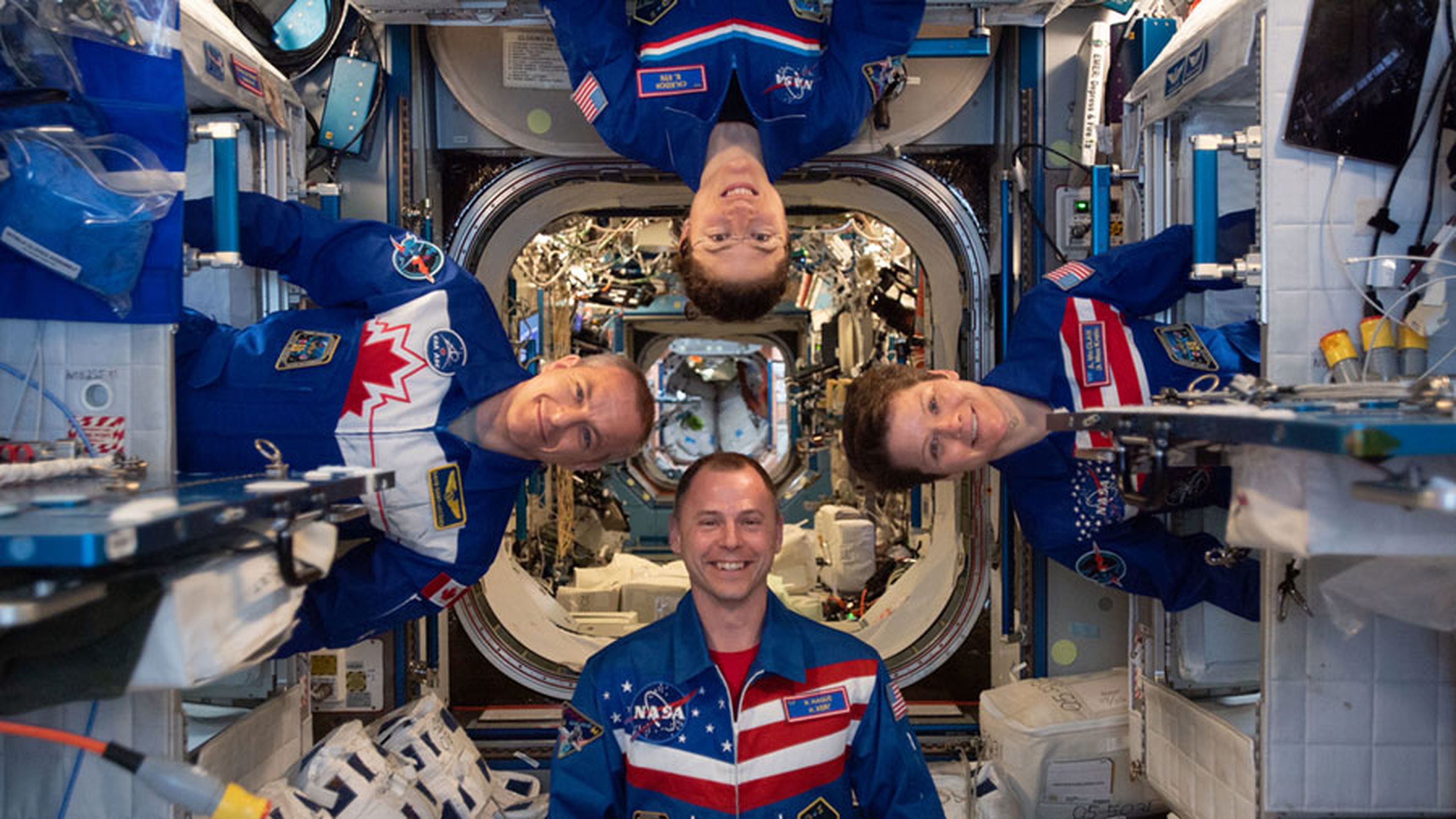 Astronautas en la ISS