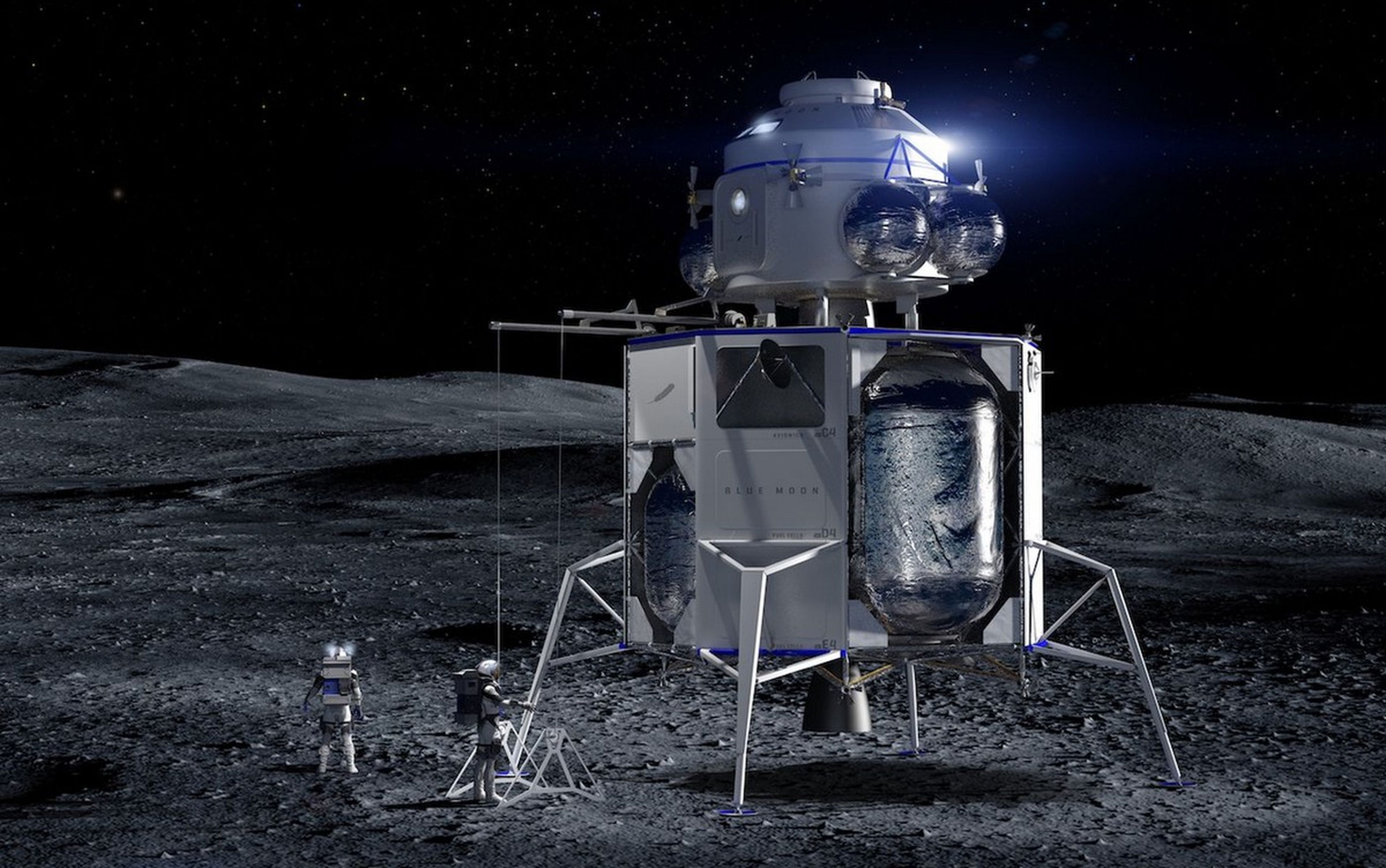 Blue Origin, la compañía del fundador de Amazon, llevará astronautas a la Luna en 2024